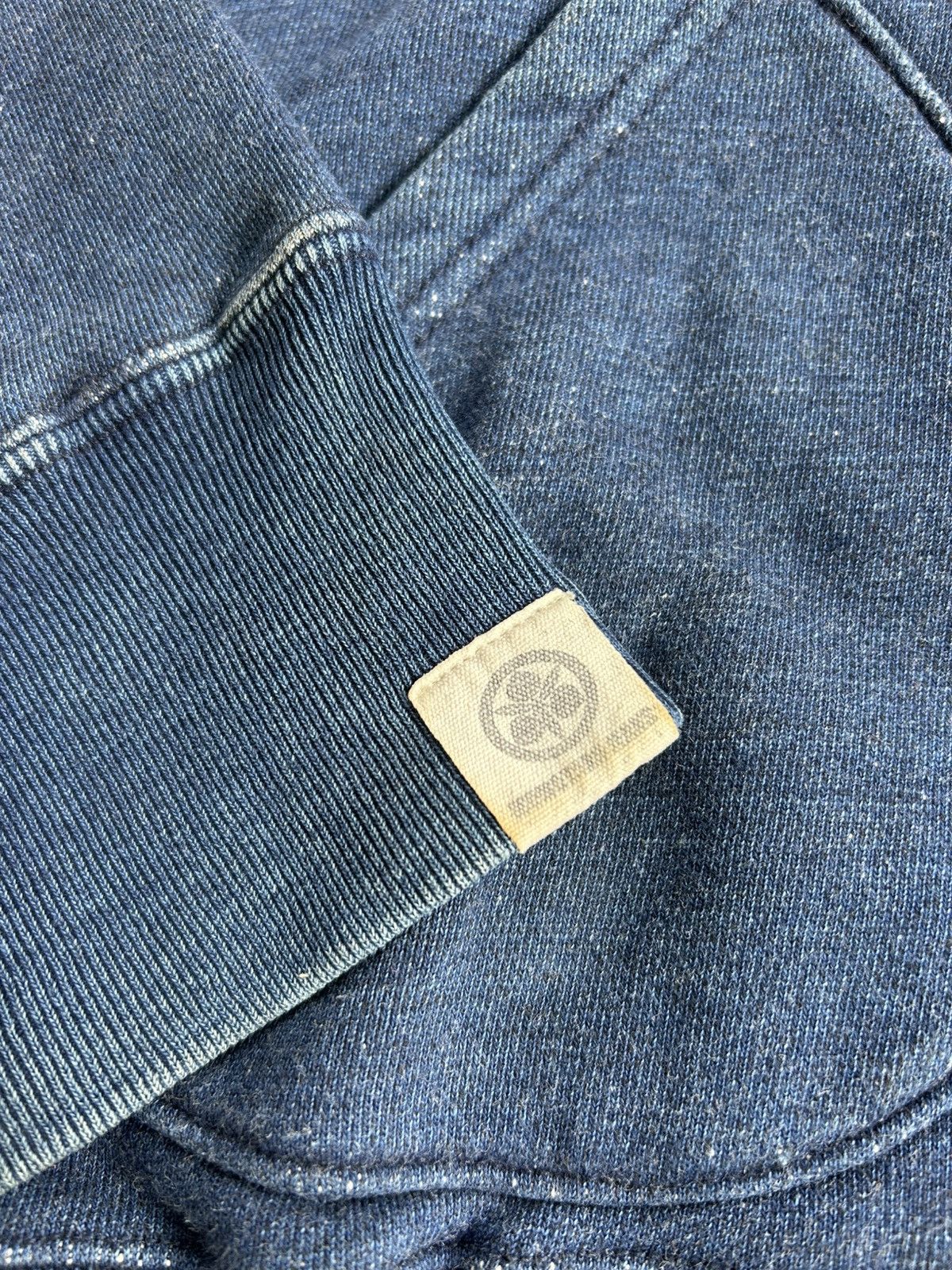 Momotaro Jeans Momotaro Jeans Indigo-dyed Full-zip Hiodie Size US XXL / EU 58 / 5 - 8 Thumbnail