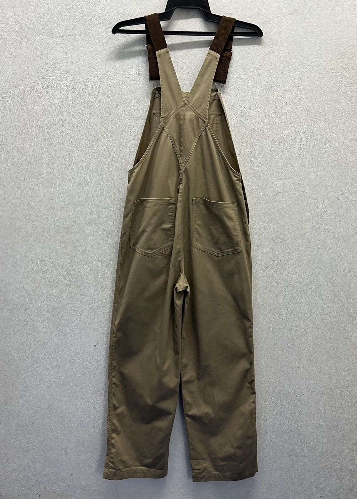 Japanese Brand × Vintage WEGO Khaki Overalls with Brown Straps – Unisex Size F Size US 34 / EU 50 - 2 Thumbnail