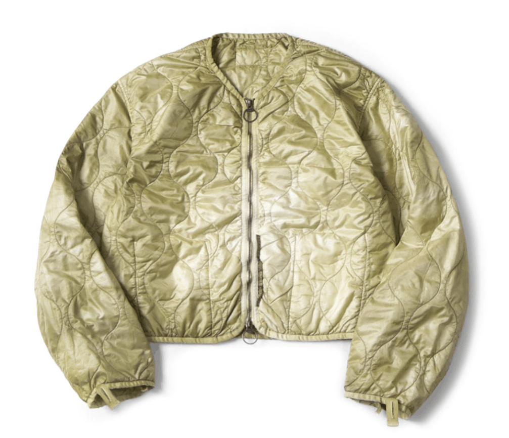 Kapital Nylon quilted, unevenly dyed, lined cropped bolero Size US S / EU 44-46 / 1 - 2 Thumbnail