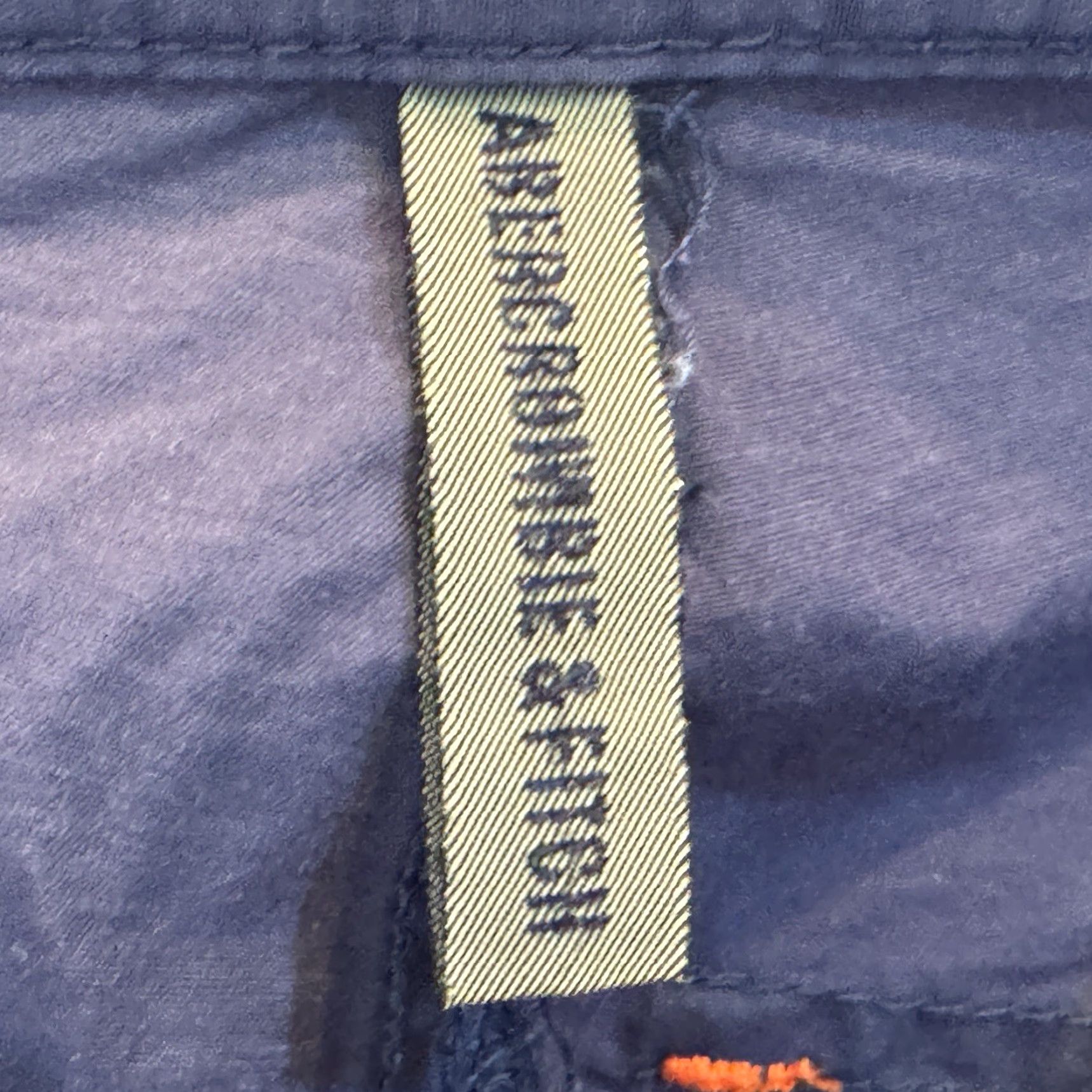 Abercrombie & Fitch VINTAGE Abercrombie & Fitch Chino Pants Womens Size 6 Blue Orange Cotton Nylon Blend Straight Leg Mid Rise Size 28" / US 6 / IT 42 - 7 Thumbnail