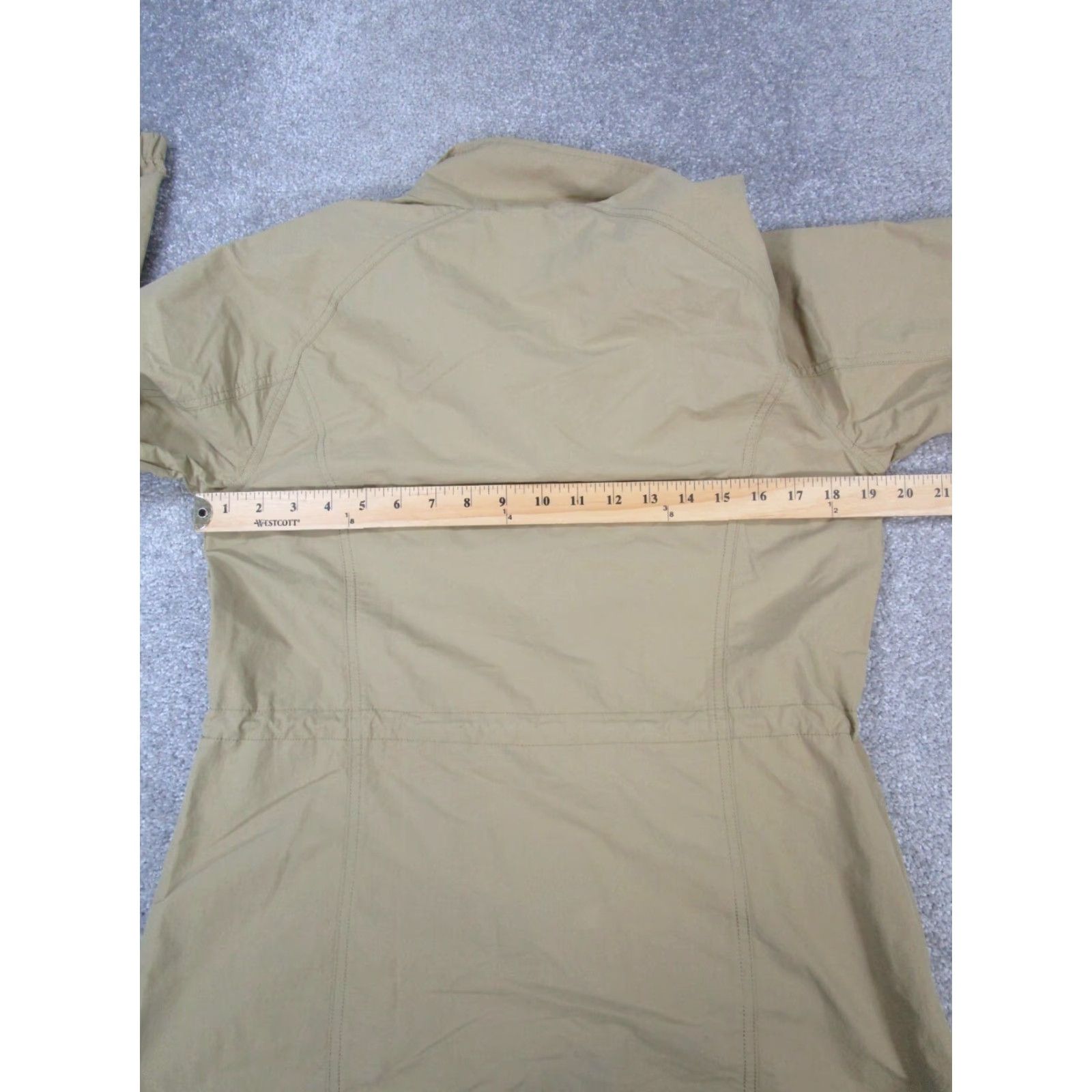 Eddie Bauer VINTAGE Eddie Bauer Jacket Womens Medium Brown Nylon Travelax Outer Shell Mid-Length Long Sleeve Zip Coat Women Size M / US 6-8 / IT 42-44 - 7 Thumbnail