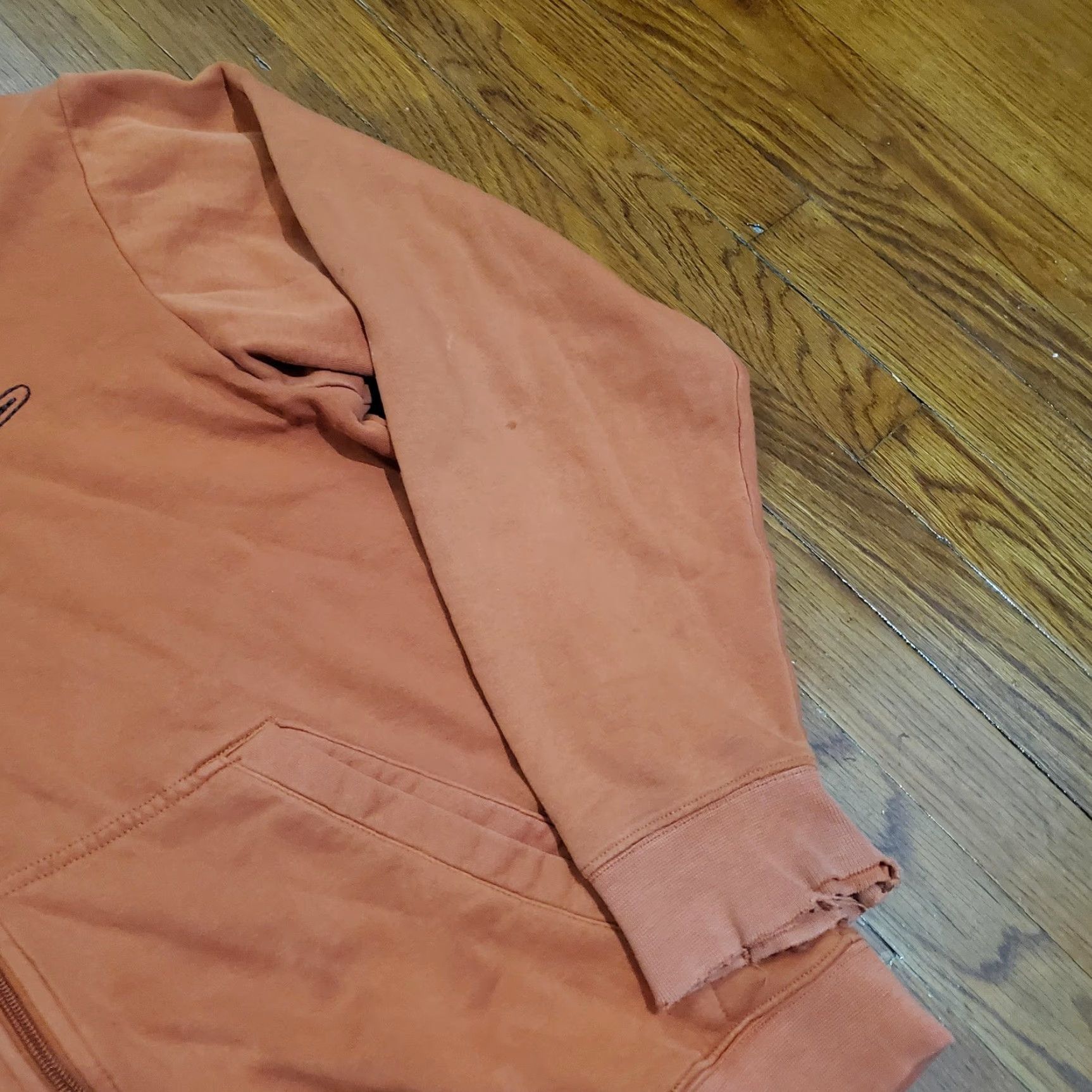 Nike Nike Hoodie Mens Medium Orange Full Zip Fleece Swoosh Logo Graphic Sweatshirt Size US M / EU 48-50 / 2 - 3 Thumbnail