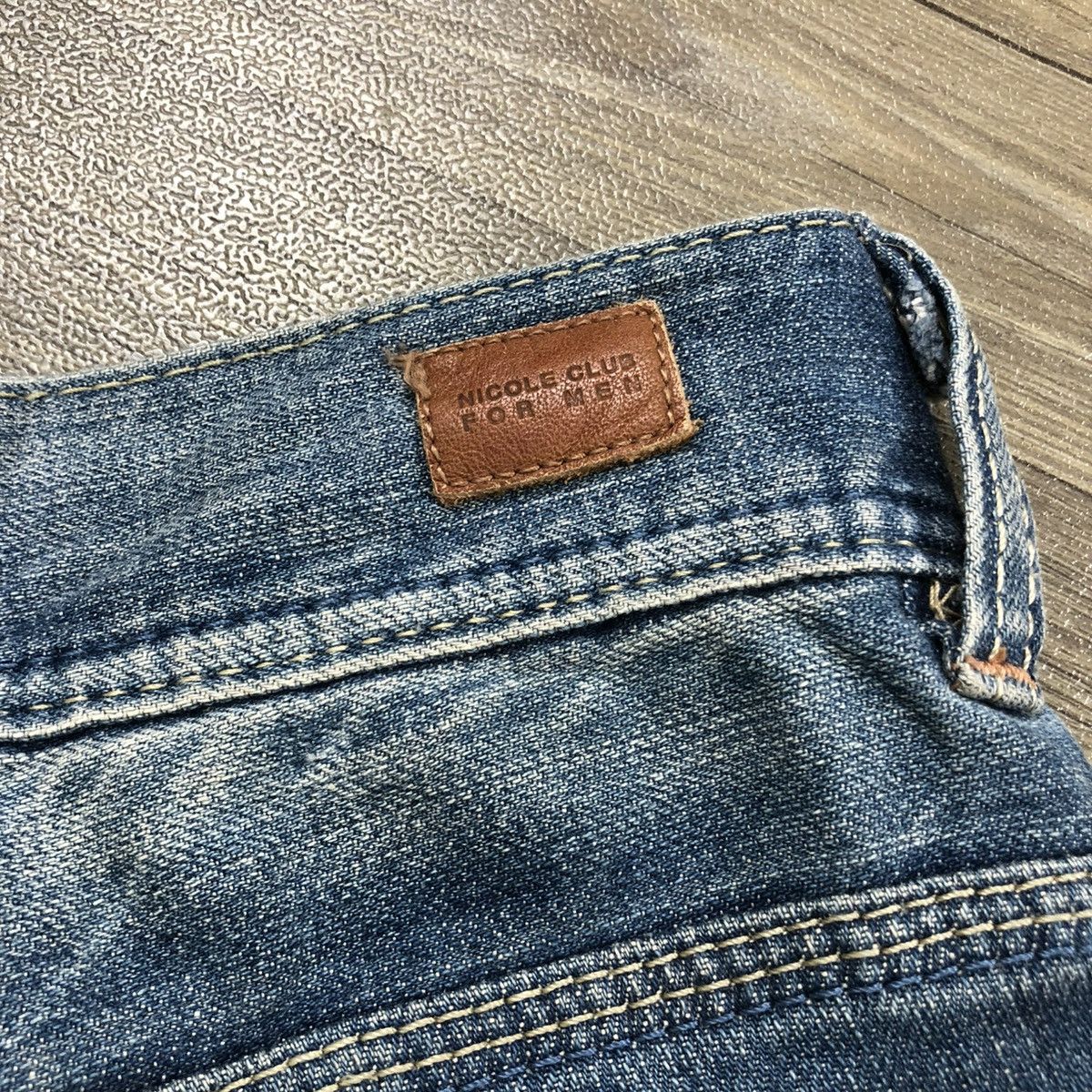 If Six Was Nine × Japanese Brand × Le Grande Bleu (L.G.B.) 2000s Nicole Club Multi Pocket Faded Bootcut Flared Jeans Size US 31 - 21 Thumbnail