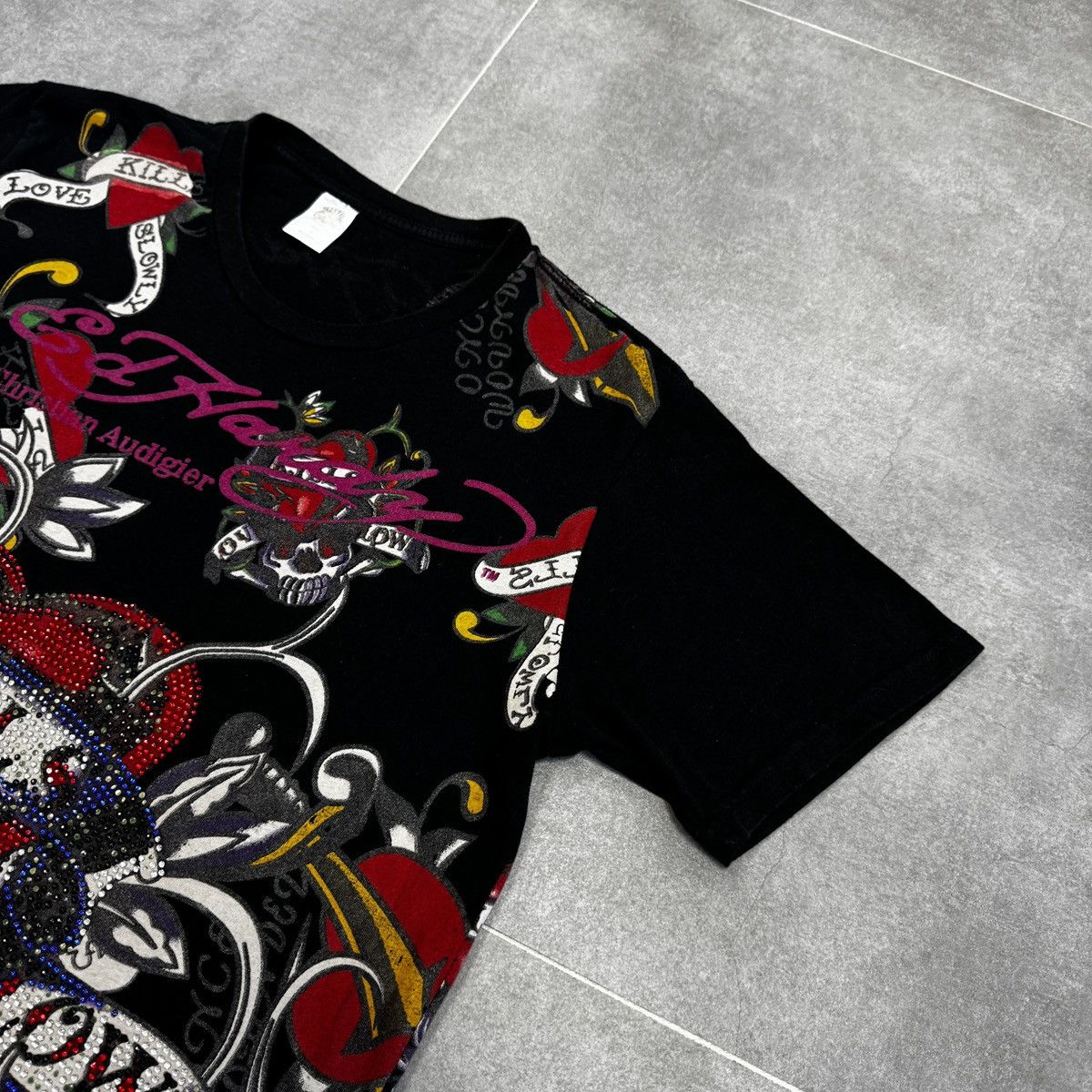 Ed Hardy Ed Hardy by Christian Audigier Skulls Tattoo Swag T-Shirt Size L / US 10 / IT 46 - 10 Thumbnail