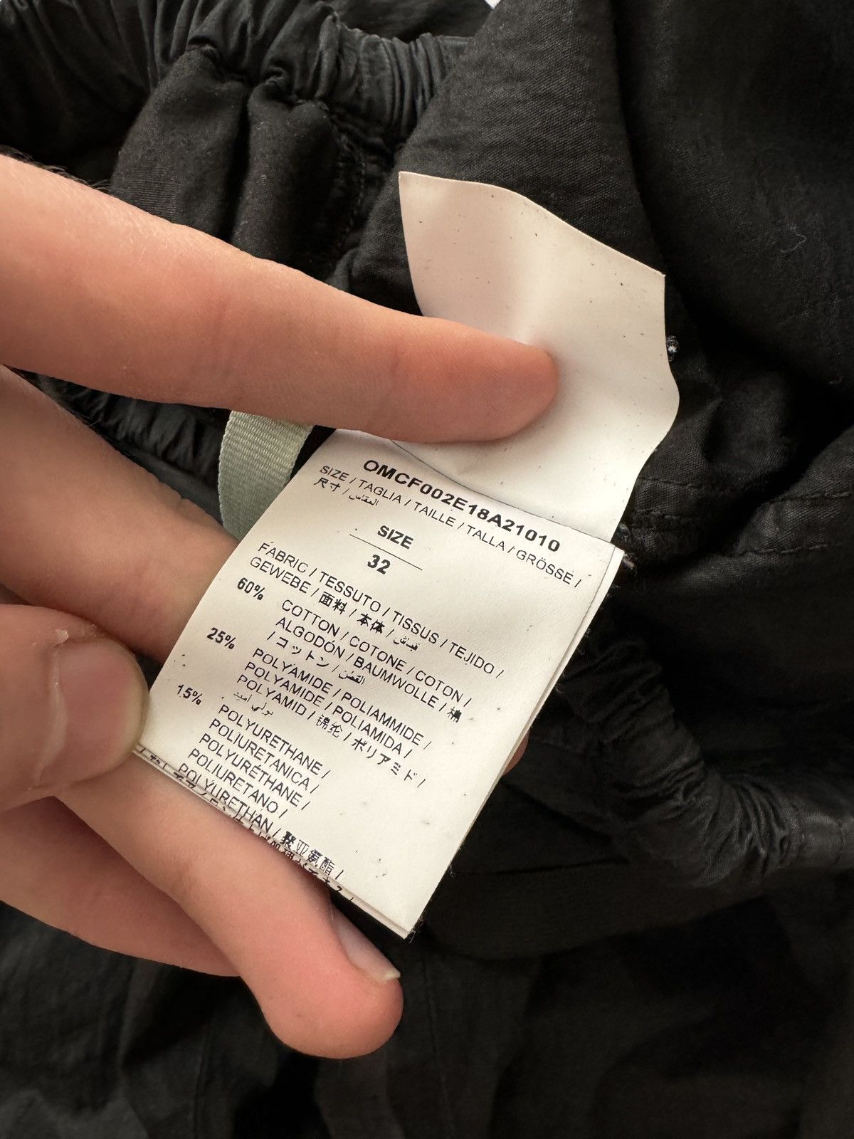 Off-White Off-White Parachute Cargo Pants “Cargo Pant” Black size 32 Size US 32 / EU 48 - 12 Thumbnail