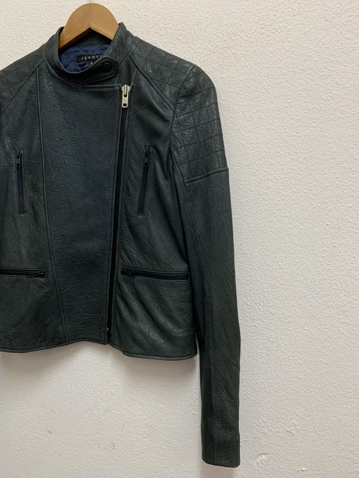 Theory THEORY Lamb Leather Zipper Jacket Size S / US 4 / IT 40 - 4 Thumbnail
