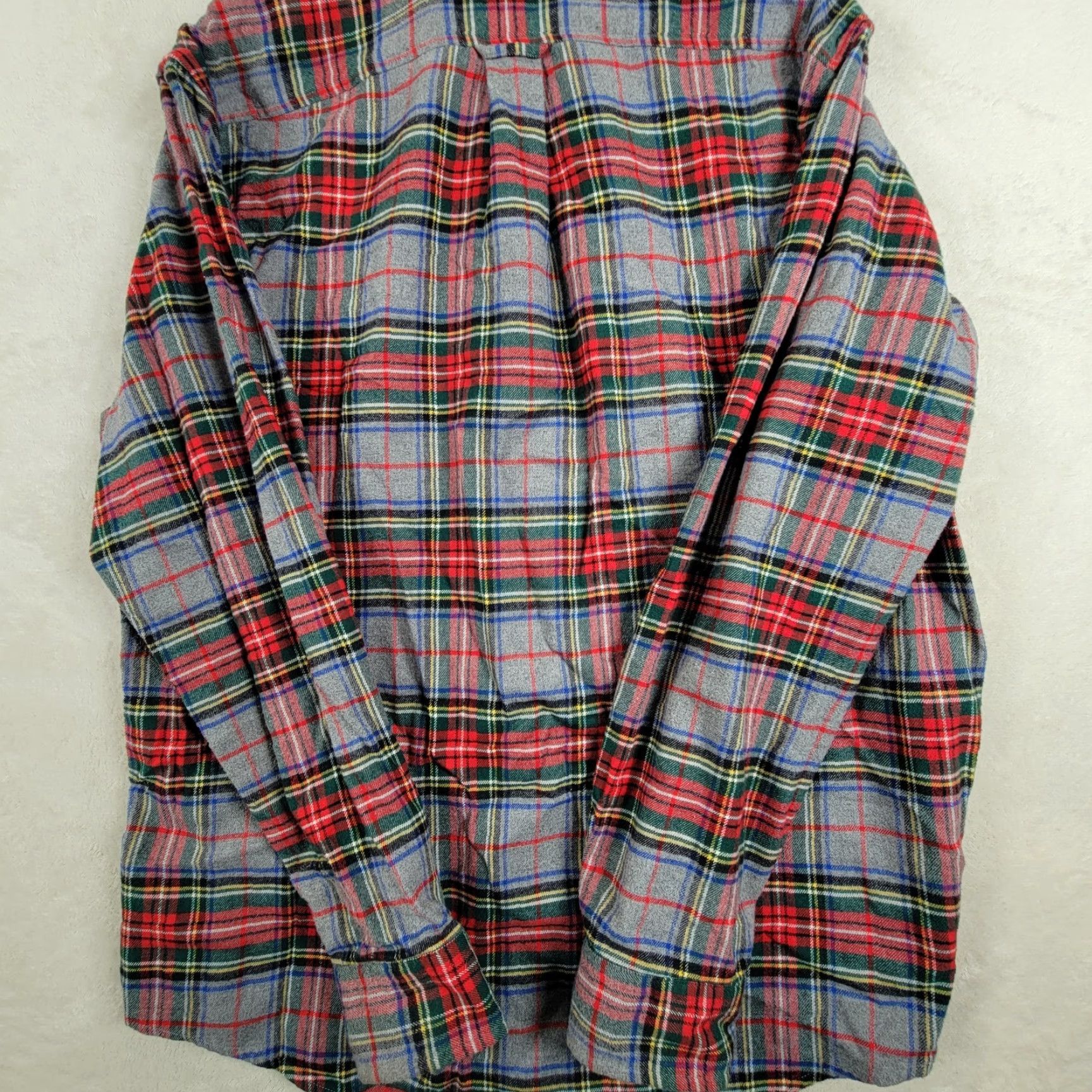 Vintage VINTAGE LL Bean Flannel Shirt Mens Large Gray Plaid Button-Up Outdoors Size US M / EU 48-50 / 2 - 5 Thumbnail