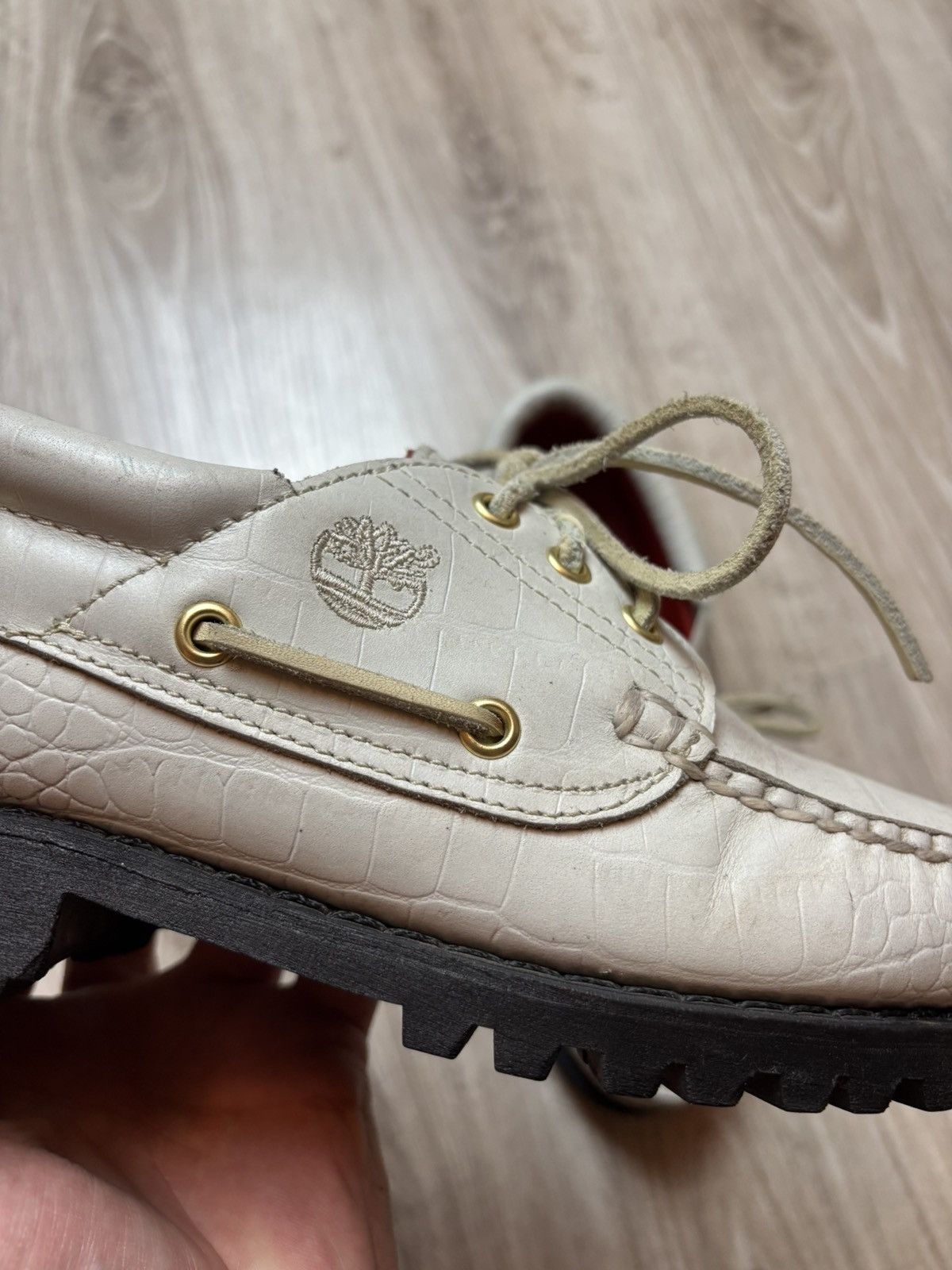 Supreme × Timberland Timberland x Supreme Boat shoes 'White Gator' Size US 9 / EU 42 - 4 Thumbnail