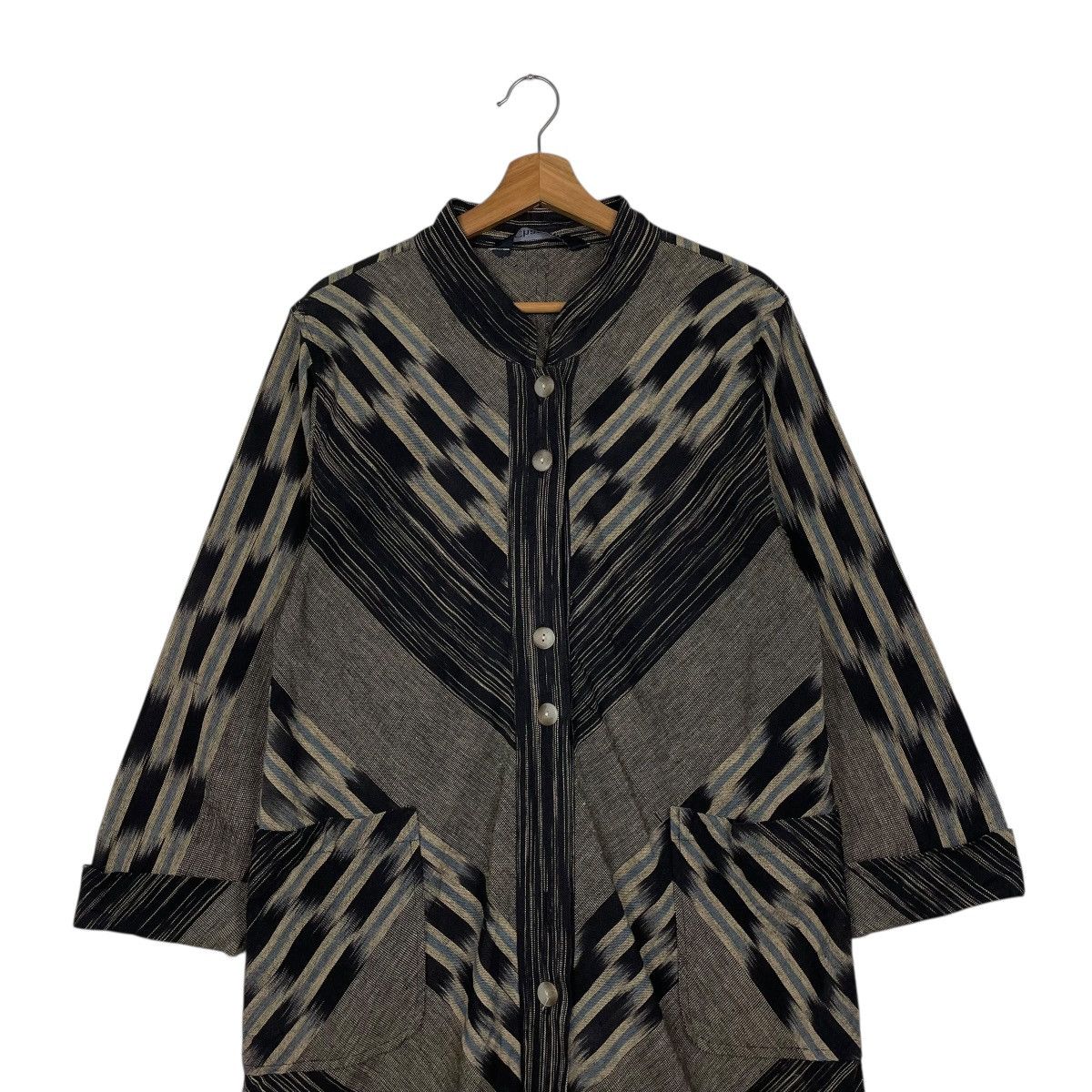 Japanese Brand Japanese Brand Chandni Patterned Long Coat Size M / US 6-8 / IT 42-44 - 3 Thumbnail