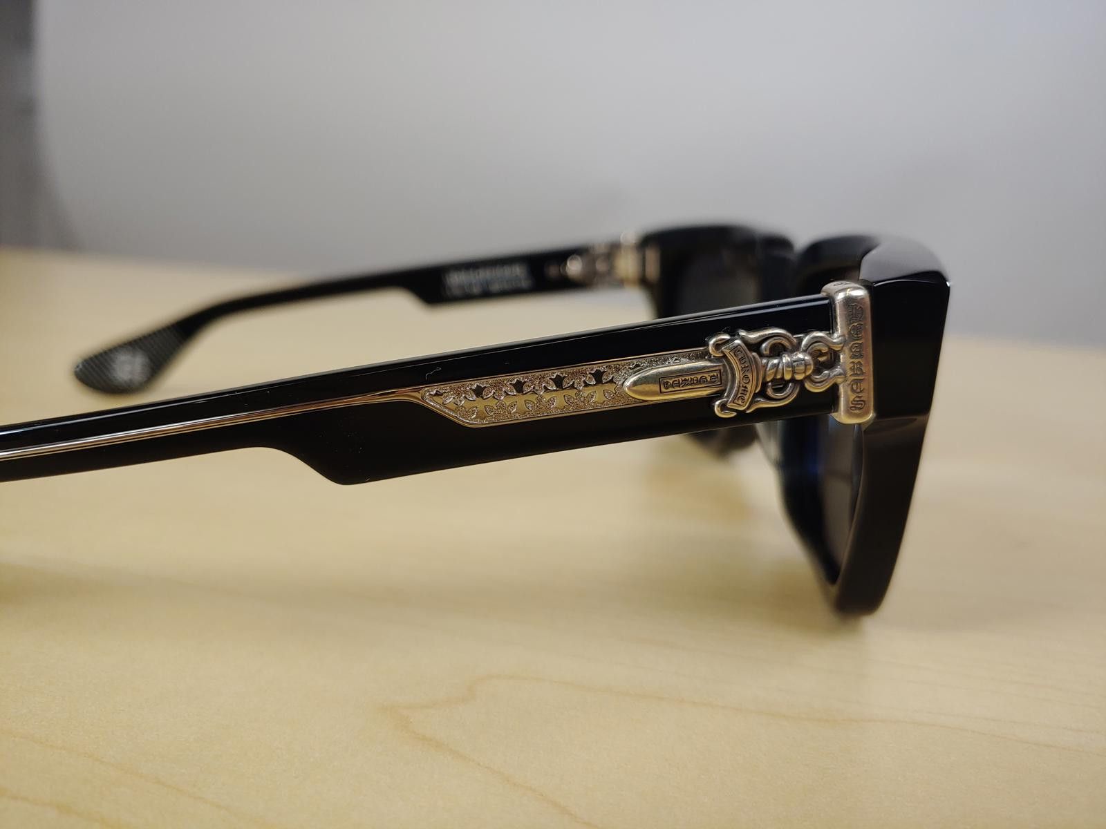Chrome Hearts Chrome Hearts Box Officer Sunglasses in Black/Silver Size ONE SIZE - 5 Thumbnail