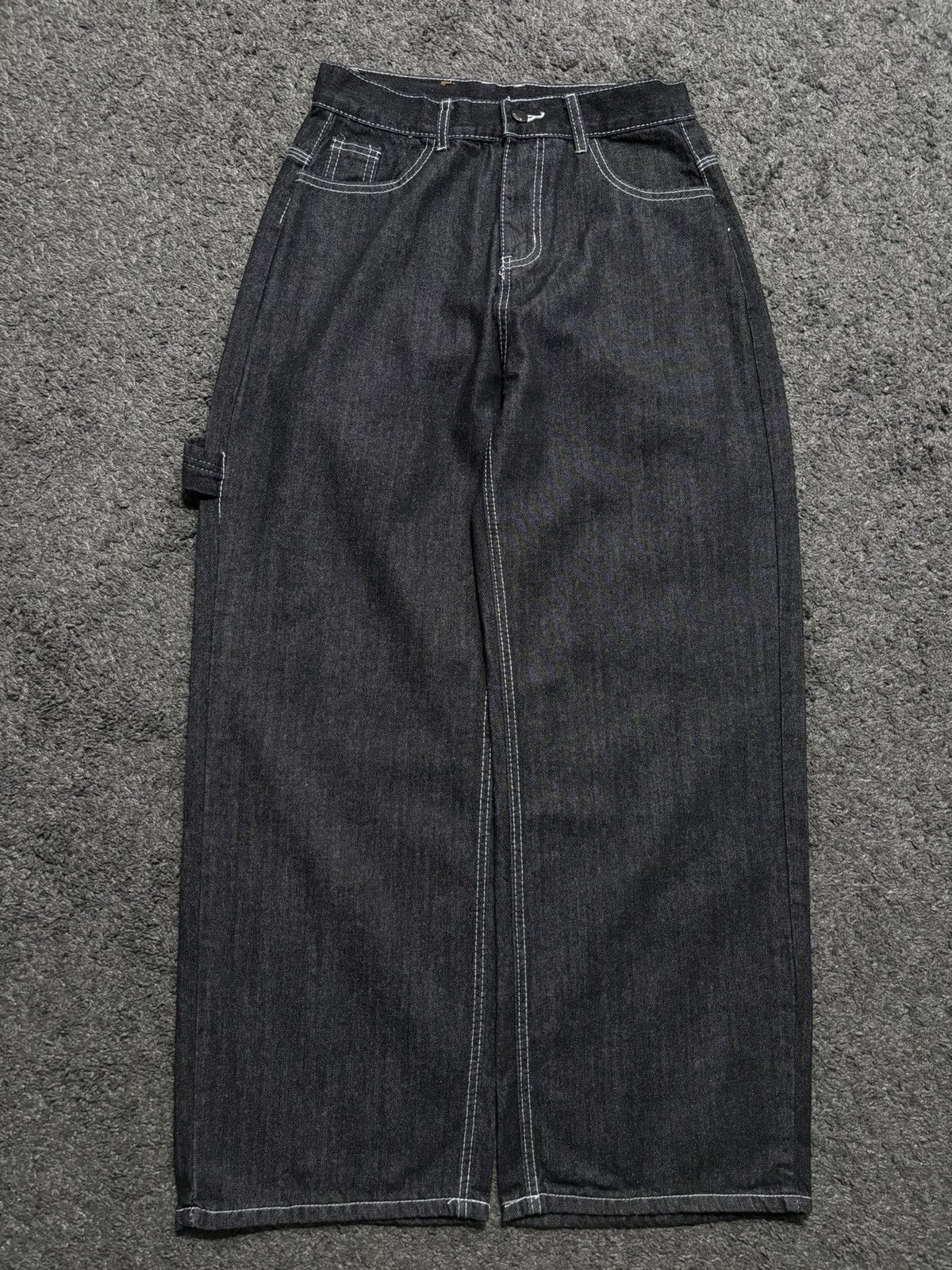 Vintage Vintage very rare embroidered spirit dark gray baggy jeans Size US 30 / EU 46 - 10 Thumbnail