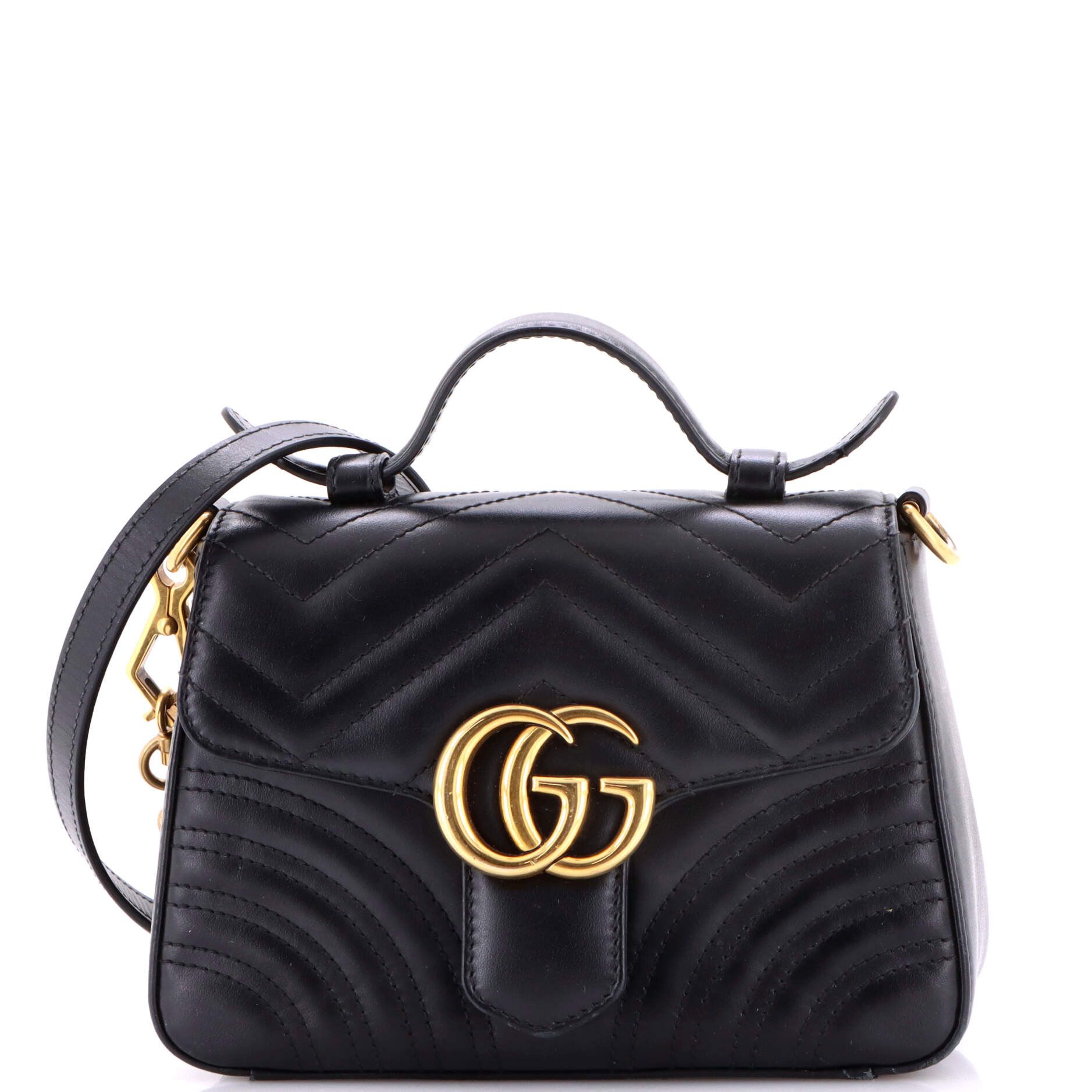 Gucci GG Marmont Top Handle Flap Bag Size ONE SIZE - 1 Thumbnail