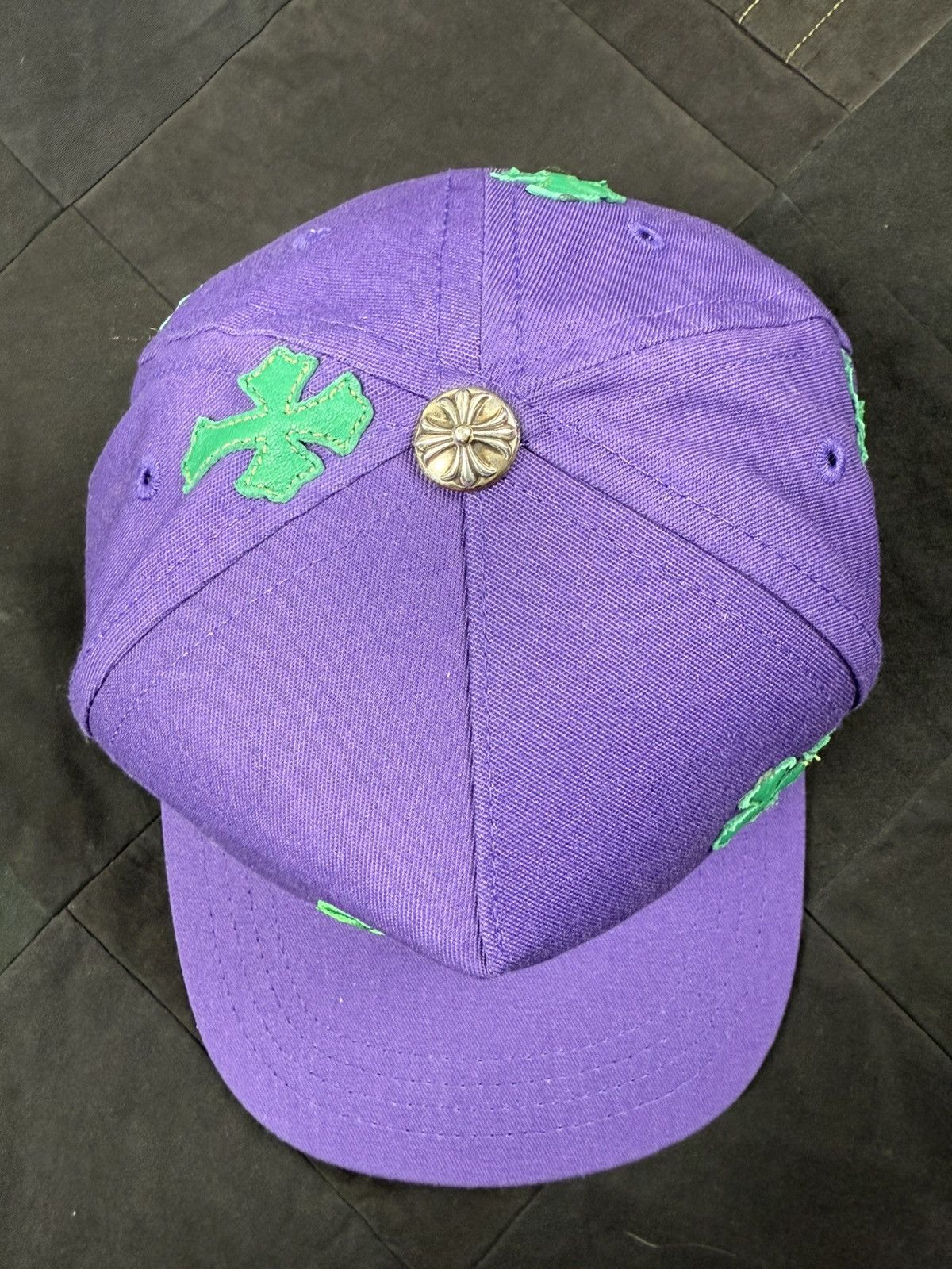 Chrome Hearts CH Crosses Hat Purple / Green Size ONE SIZE - 4 Thumbnail