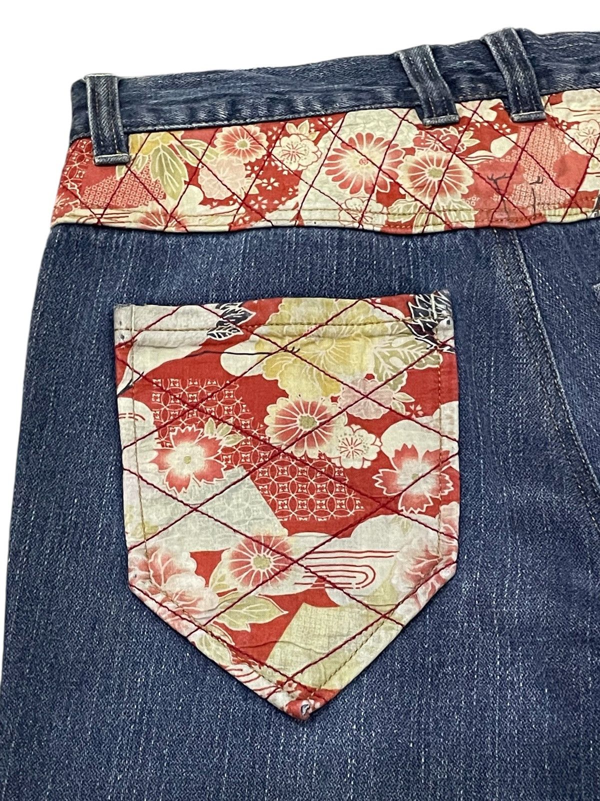 Japanese Brand × PPFM × semanticdesign Japanese traditional Art & Craft Daimond Quilt Jeans Size US 30 / EU 46 - 14 Thumbnail