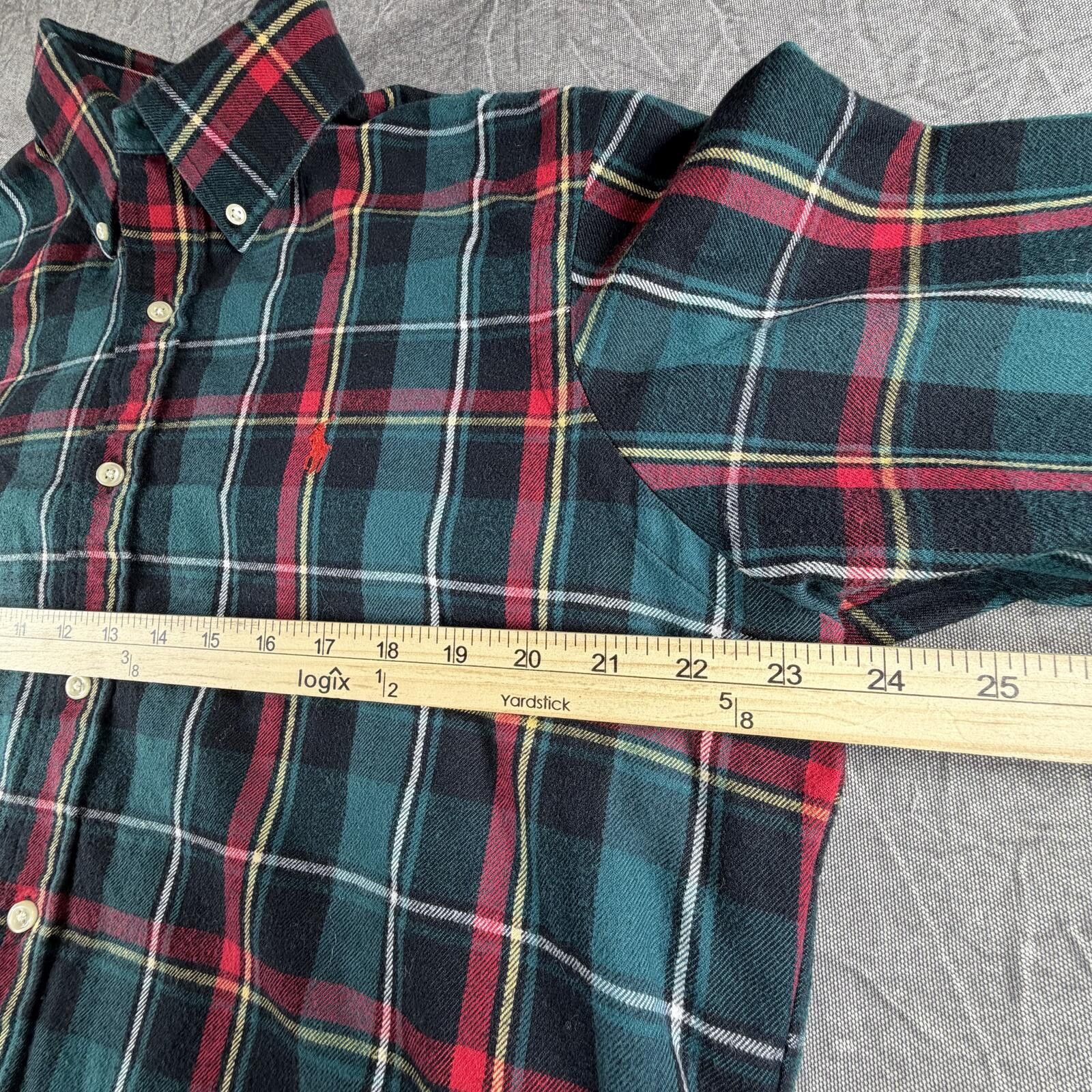 Polo Ralph Lauren Ralph Lauren Shirt Men's L Green Plaid Performance Flannel Size US L / EU 52-54 / 3 - 4 Thumbnail