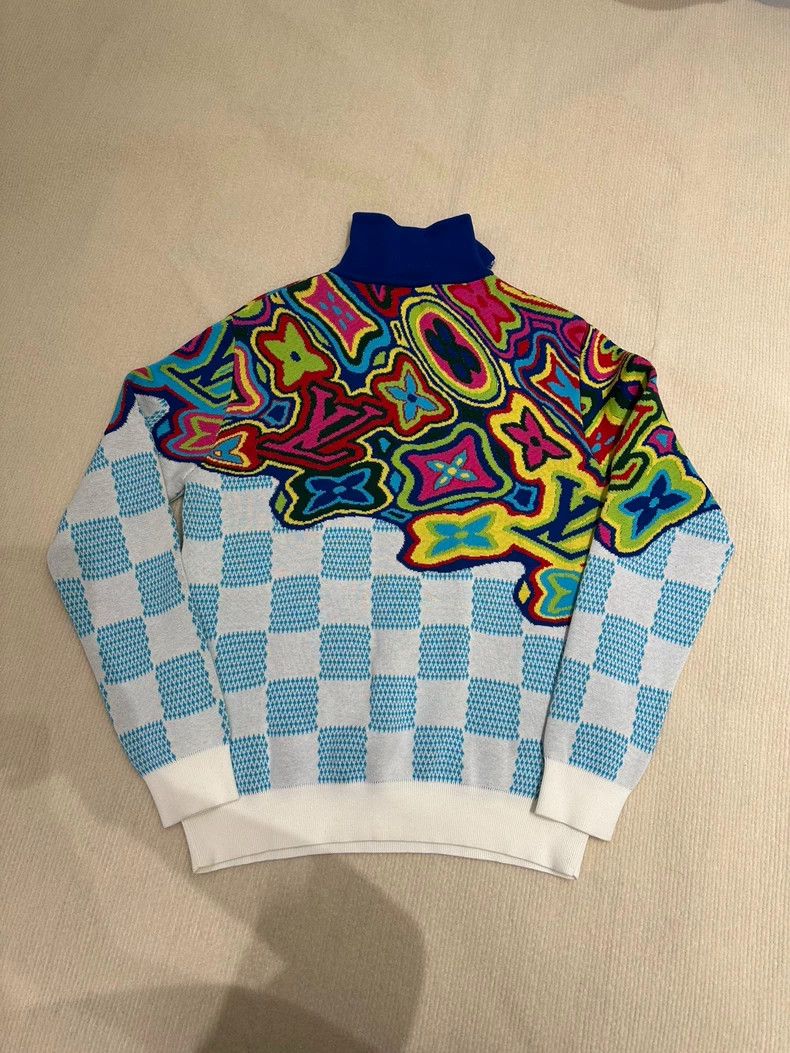 Louis Vuitton Louis Vuitton Logo lapel full print pullover long-sleeve s Size US M / EU 48-50 / 2 - 2 Thumbnail