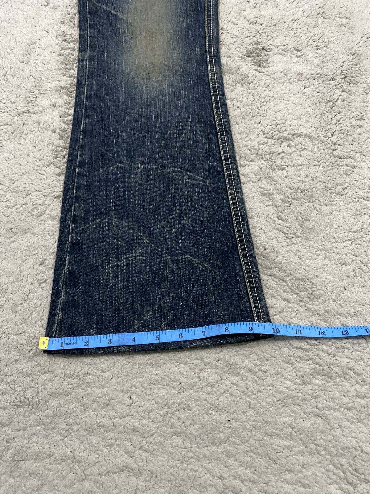 Edwin NEED GONE ‼️ Edwin 503 Blue Trip Black Flare Washed Denim Size US 31 - 20 Thumbnail