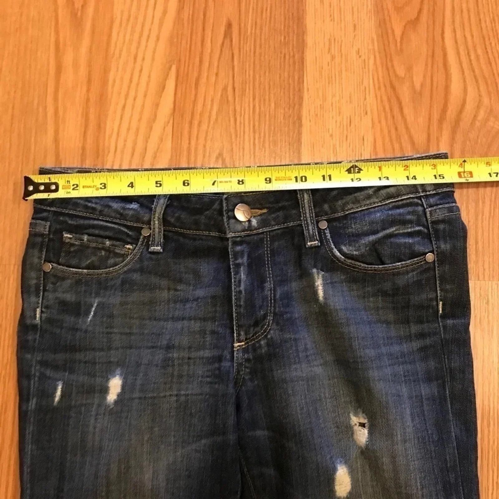 Paige Paige Denim Distressed Skyline Skinny Jeans 27 Size 27" / US 4 / IT 40 - 6 Thumbnail