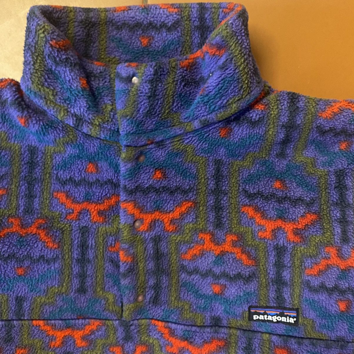 Patagonia × Vintage Vintage Patagonia 1994 Tehuelche Blueberry Synchilla USA Size US M / EU 48-50 / 2 - 3 Thumbnail