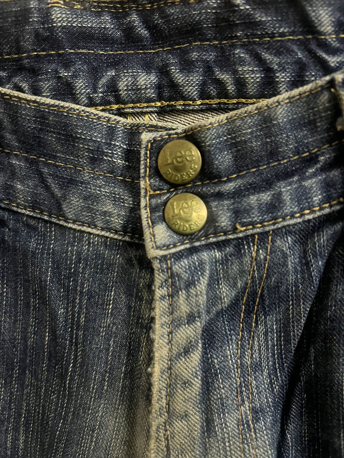Japanese Brand × Vintage FLARED🔥VINTAGE LEE DISTRESSED DENIM TWIST PANT Size US 35 - 9 Thumbnail