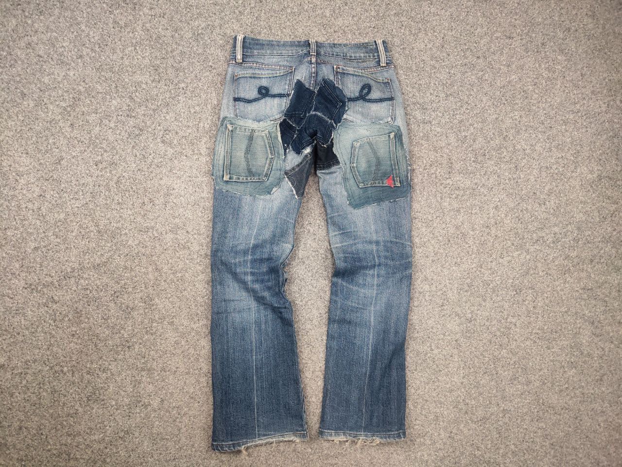 Ecko Unltd. Vintage Ecko unltd Patchwork Denim Japan LGB Y2k Style Jeans Size US 32 / EU 48 - 11 Thumbnail