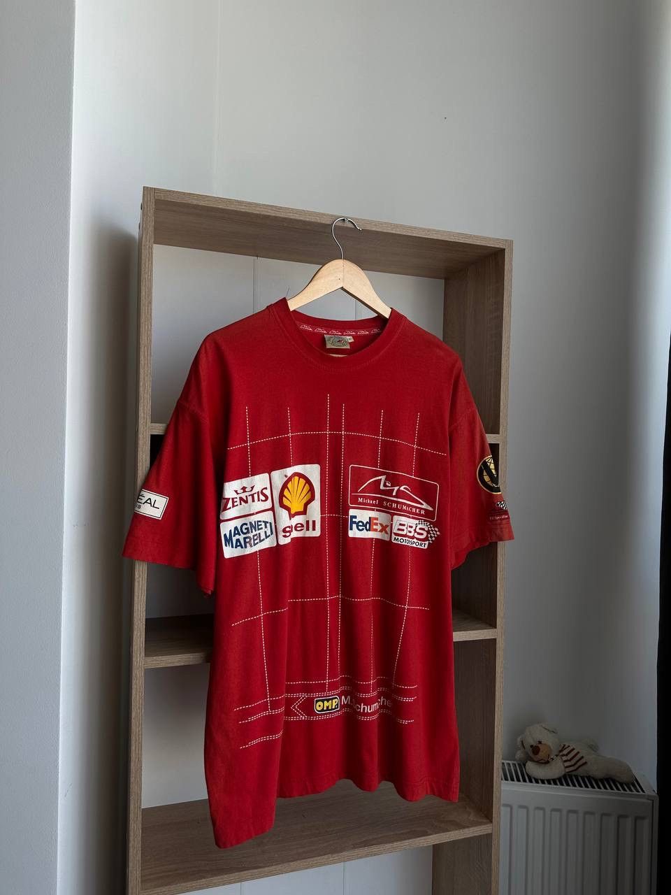 Ferrari × Vintage Vintage Ferrari Racing Formula Uno Red T-Shirt Size US XL / EU 56 / 4 - 1 Thumbnail