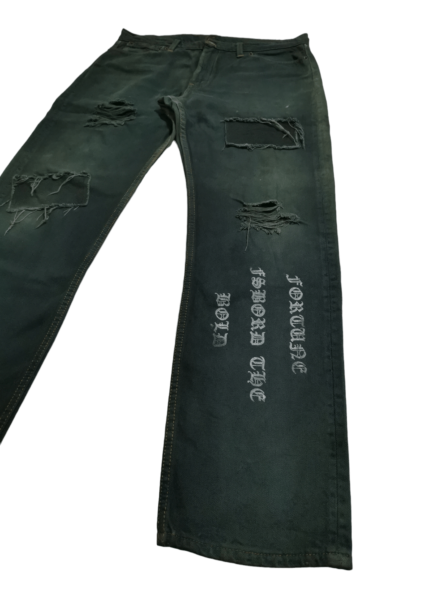 Vintage Japan Punk Seditionaries Patchwork Faded Jeans | Grailed