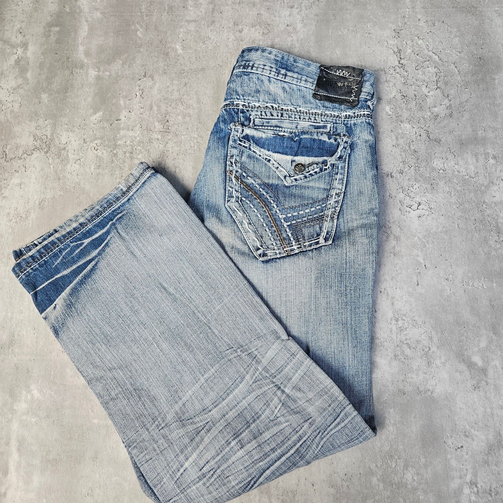(di)vision Vintage Division E Jeans Men's 36x32 Distressed YK2 2000's Size US 36 / EU 52 - 1 Thumbnail