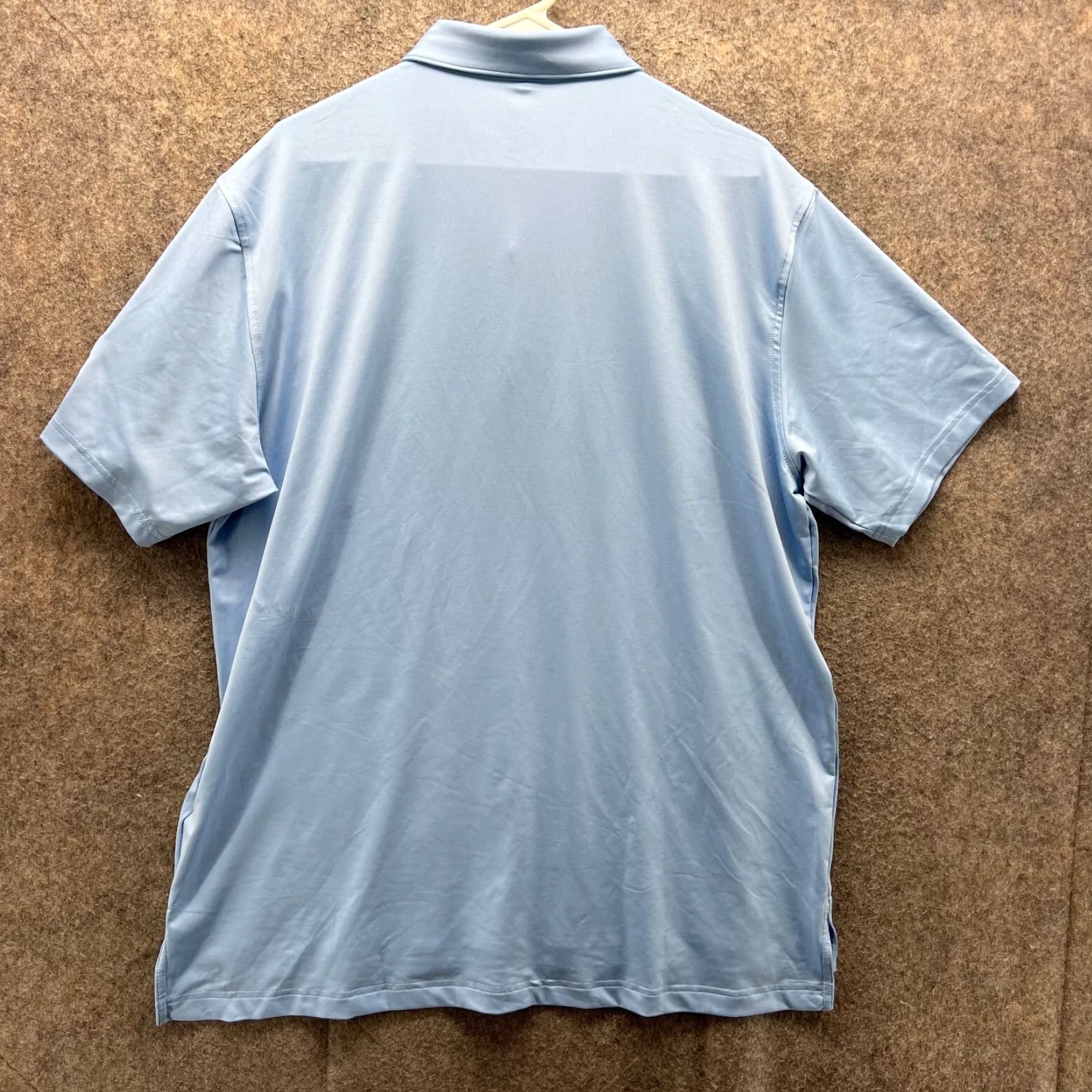 Peter Millar Peter Millar Polo Shirt Mens Large Blue Summer Comfort Performance Mighty Oaks Shirt Short Sleeve Solid Pattern Golf Apr 90s? Size US L / EU 52-54 / 3 - 2 Thumbnail