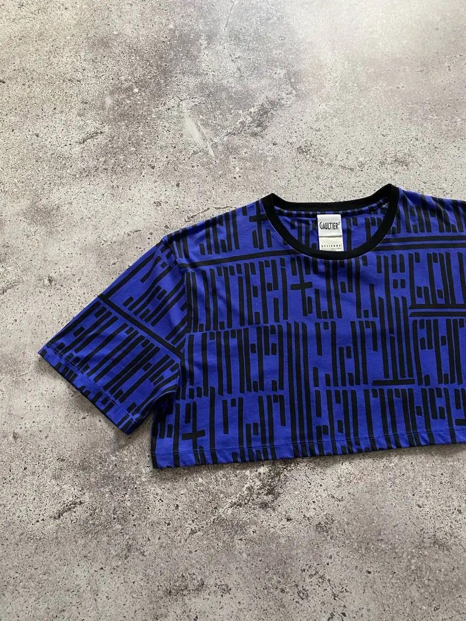 Jean Paul Gaultier × Vintage JEAN PAUL GAULTIER 2 ALL OVER PRINT TOP T SHIRT VERY RARE Size M / US 6-8 / IT 42-44 - 5 Thumbnail