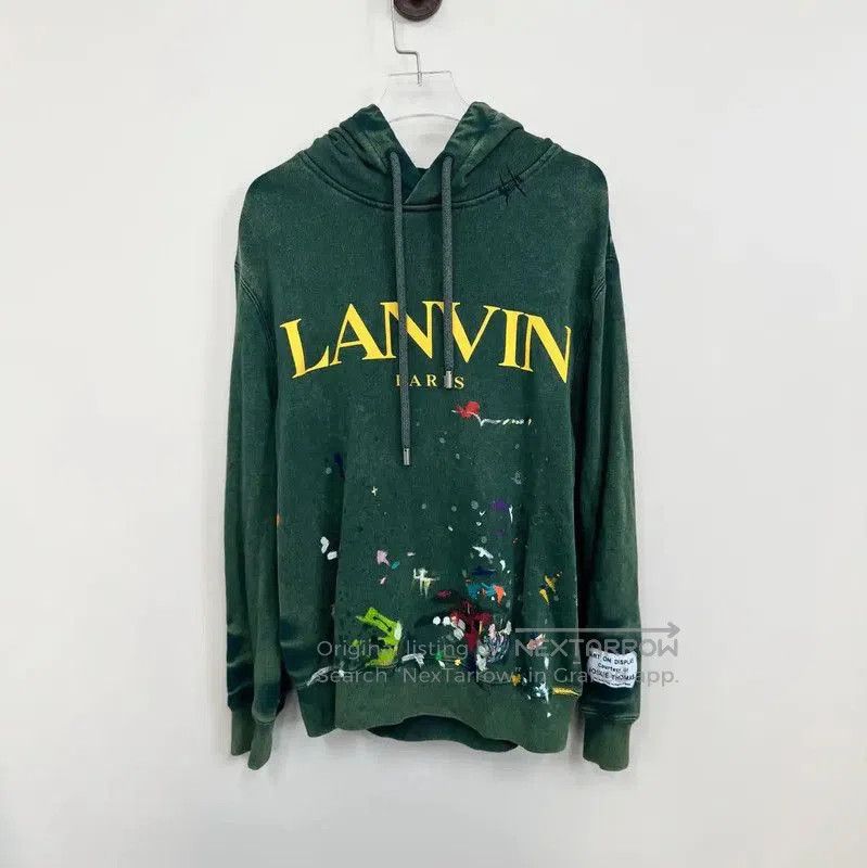 Lanvin Lanvin Green Hoodie with Vibrant Accents . Size S / US 4 / IT 40 - 1 Thumbnail