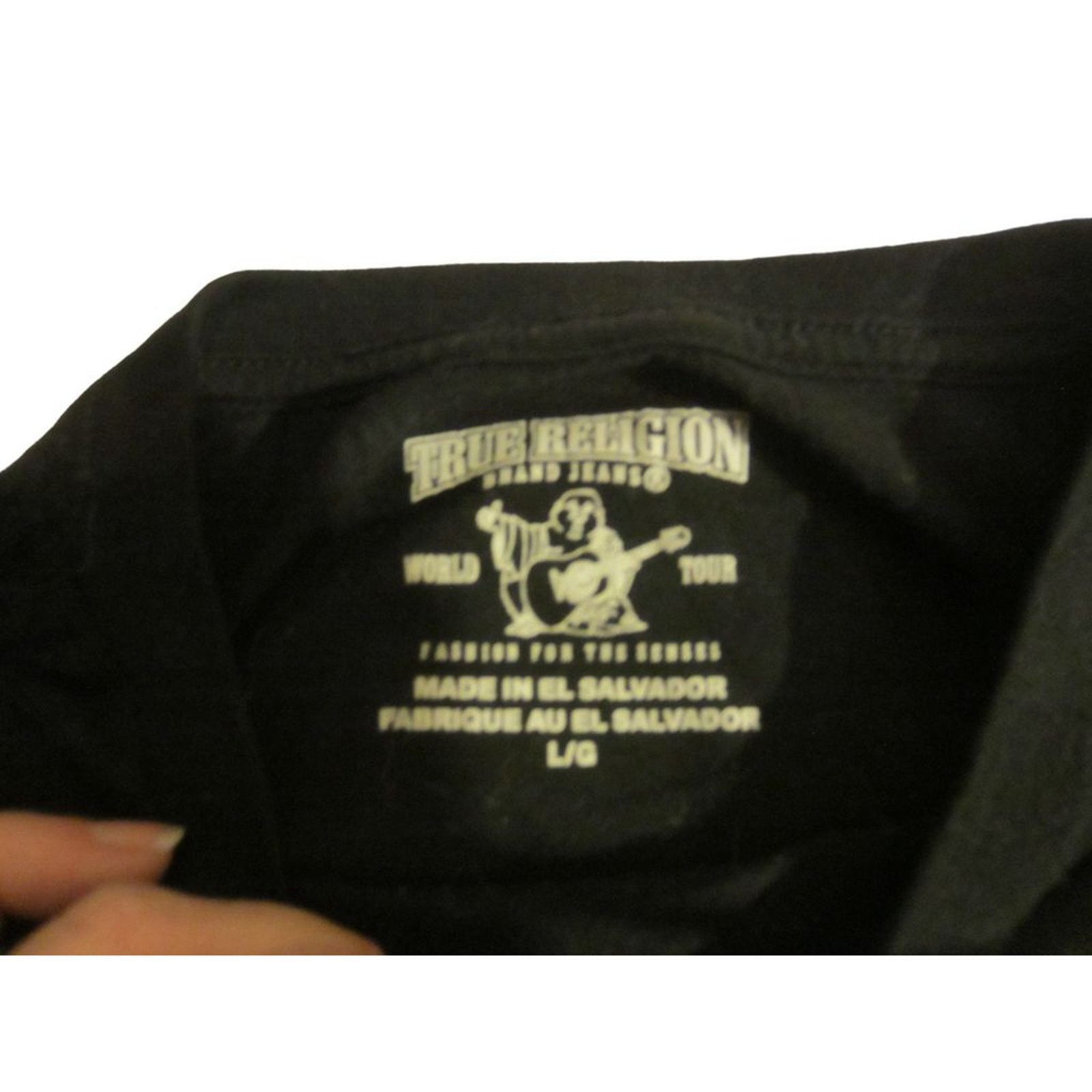 True Religion True Religion Black Gold Logo Graphic Tee The Buddha Brand L Size US L / EU 52-54 / 3 - 5 Thumbnail