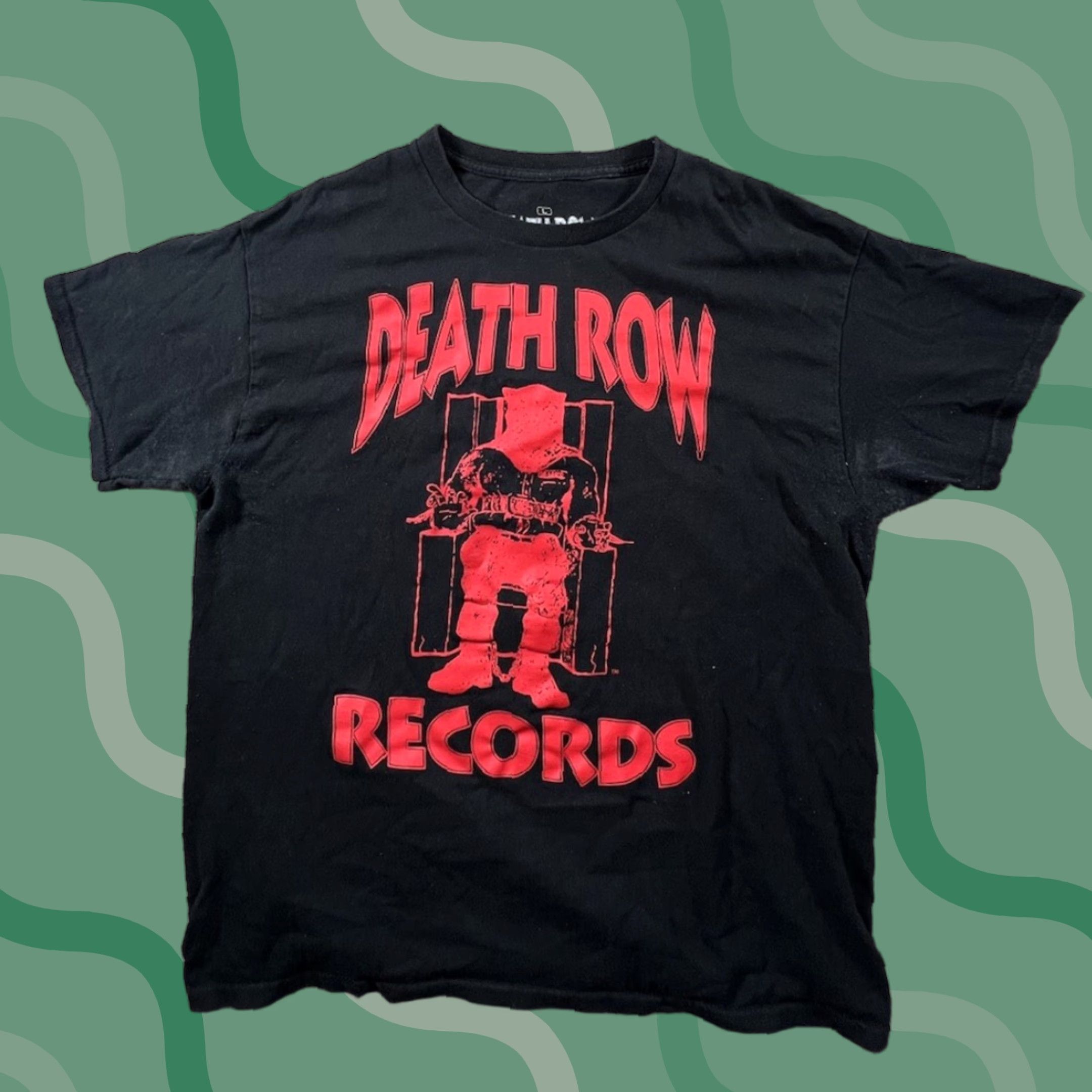 Vintage VINTAGE Death Row Records Mens T Shirt L Black Short Sleeve ...