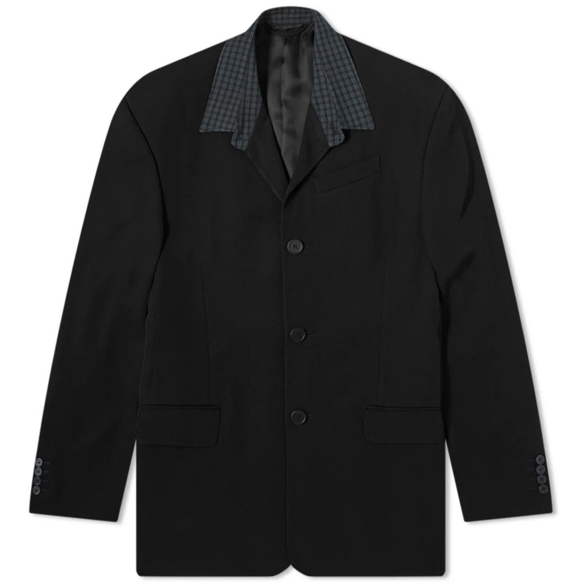 Balenciaga Heavy Triacetate Shirt Collar Oversized Blazer Size US XS / EU 42 / 0 - 3 Thumbnail