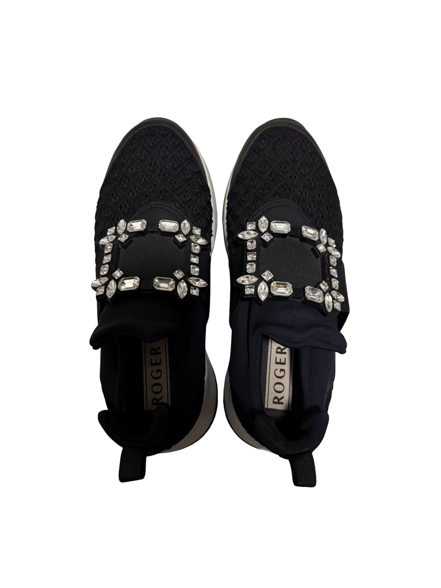 Roger Vivier Roger Vivier Crystal Buckle Sneakers EU 37.5 Size US 7.5 / IT 37.5 - 1 Thumbnail