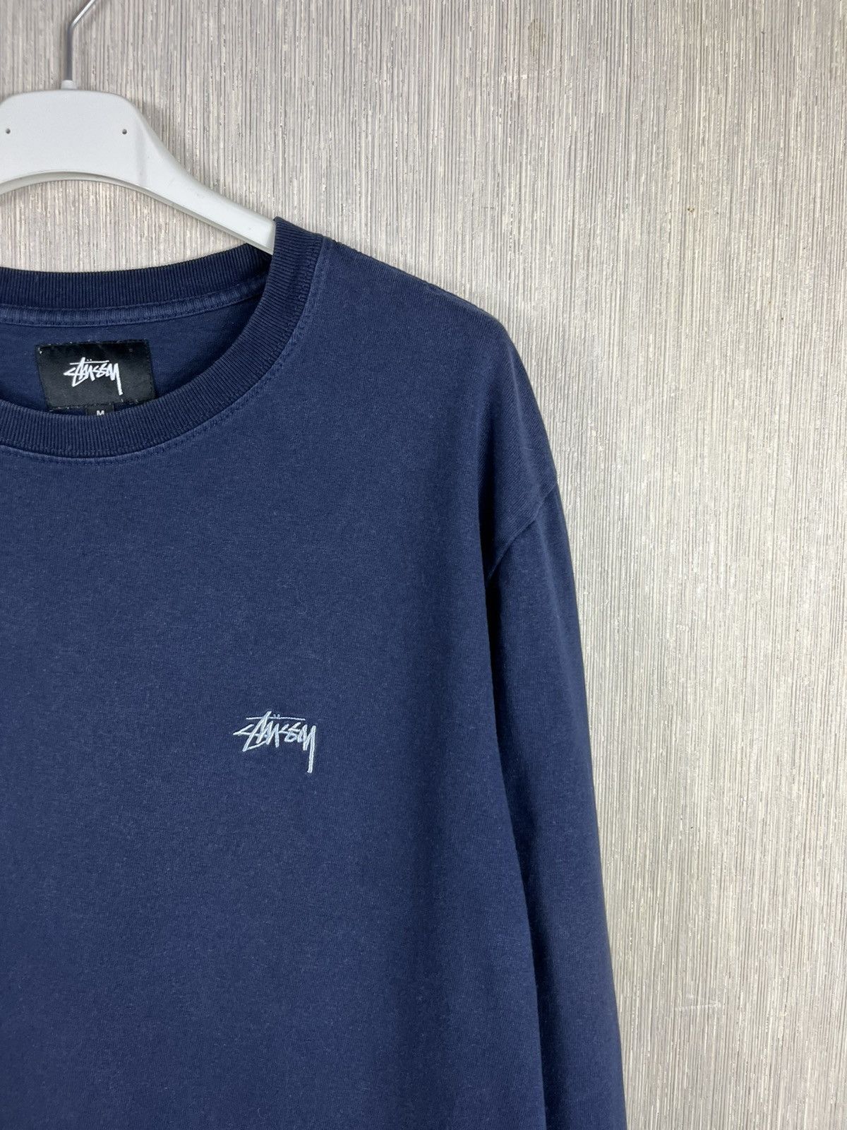 Stussy × Vintage Stussy vintage y2k pigment dyed long sleeve chest logo tee Size US M / EU 48-50 / 2 - 4 Thumbnail
