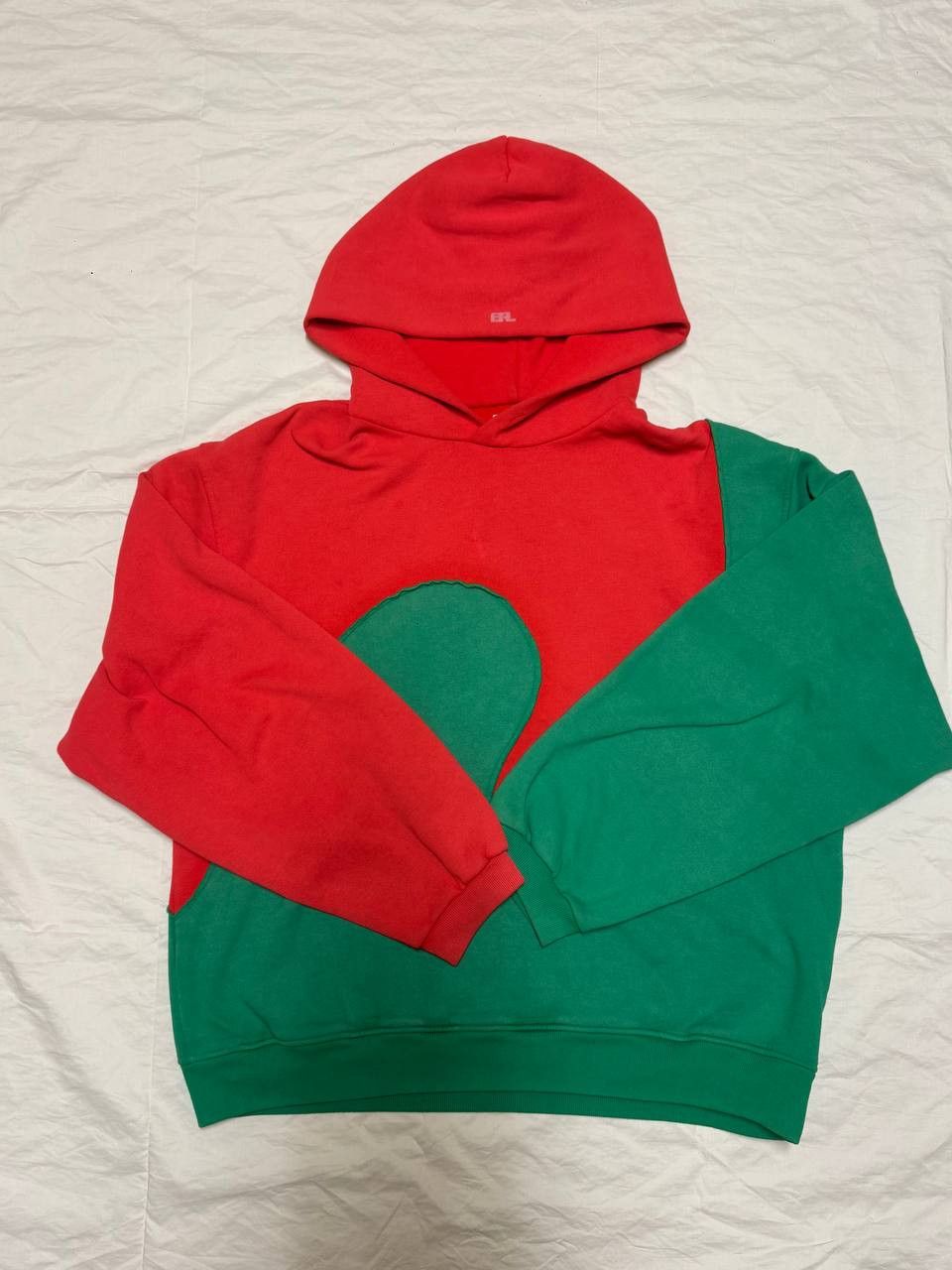 ERL ERL Red & Green Swirl Fleece Hoodie Size US L / EU 52-54 / 3 - 1 Thumbnail