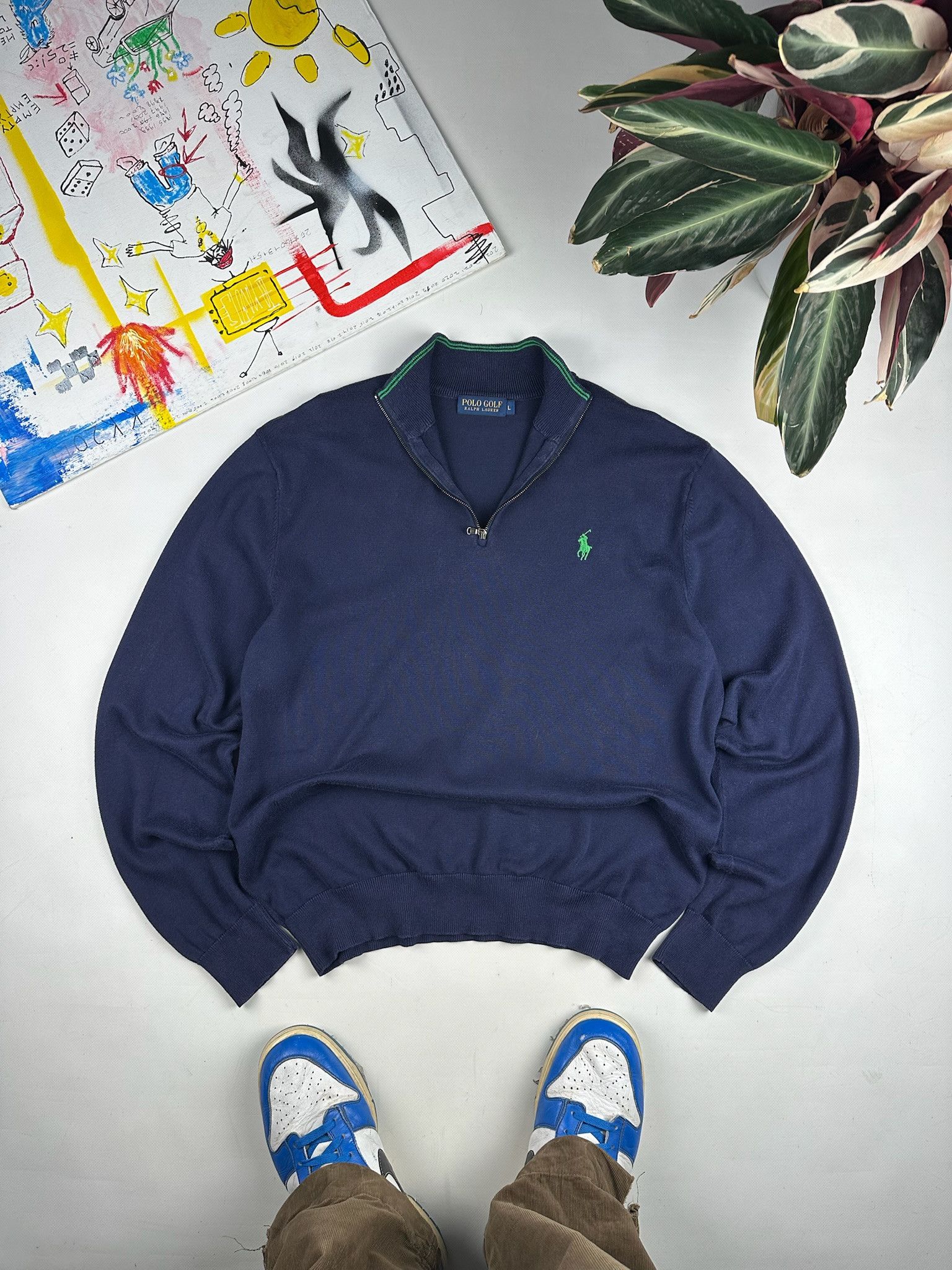 Polo Ralph Lauren Vintage Polo Ralph Lauren Golf Half Zip Sweater 1/4 zip Size US L / EU 52-54 / 3 - 2 Thumbnail