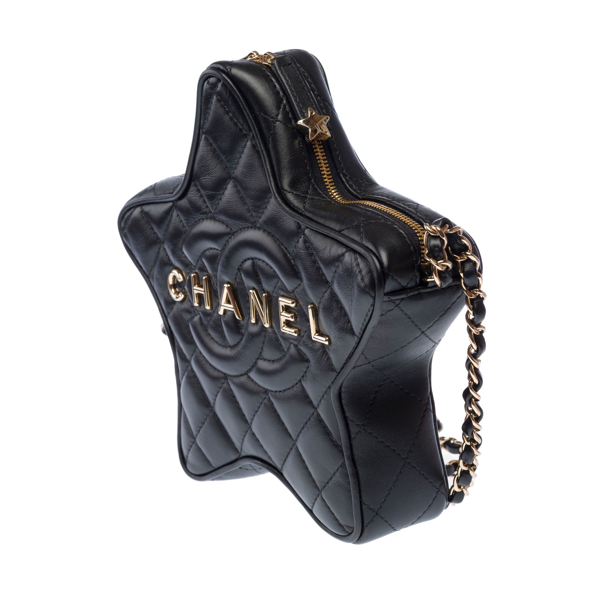 Chanel Chanel Star in Black Leather Size ONE SIZE - 5 Thumbnail
