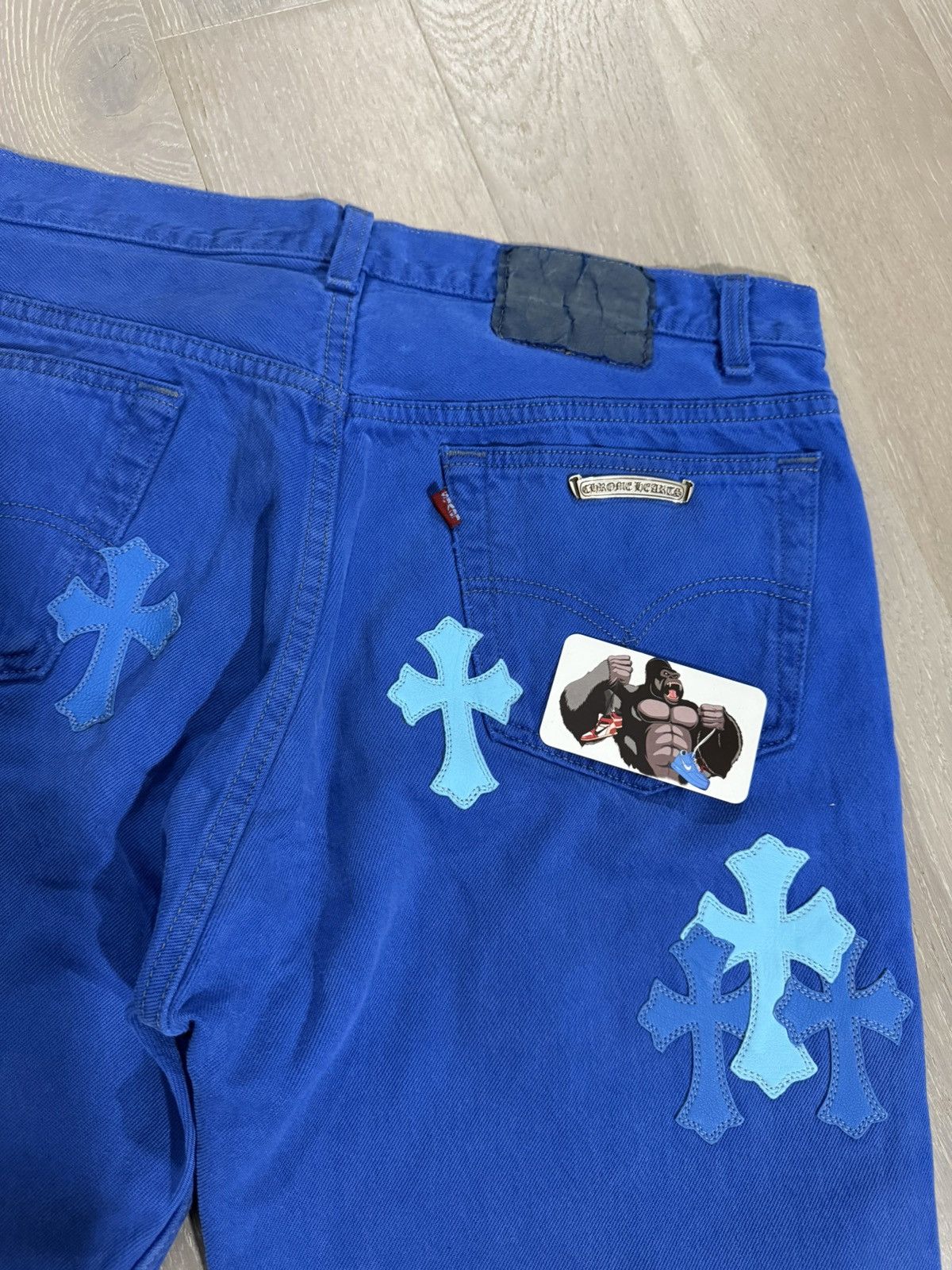 Chrome Hearts Chrome Hearts London Exclusive Levi’s Cross Patch Jeans Size US 32 / EU 48 - 10 Thumbnail