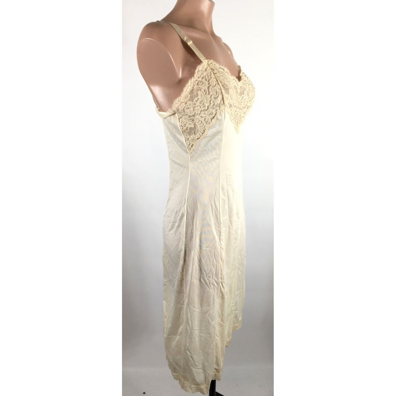 Vintage VINTAGE WONDER MAID Slip Dress Shirt Lace Ivory 1960s S Womens Size S / US 4 / IT 40 - 5 Thumbnail