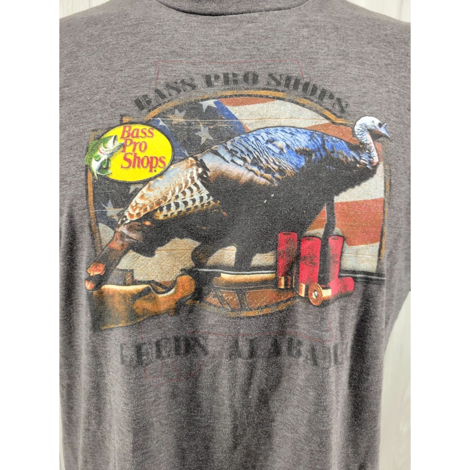 Bass Pro Shops Bass Pro Shops Turkey Leeds Alabama Mens Graphic T-Shirt Gray Size Large Size US L / EU 52-54 / 3 - 2 Thumbnail