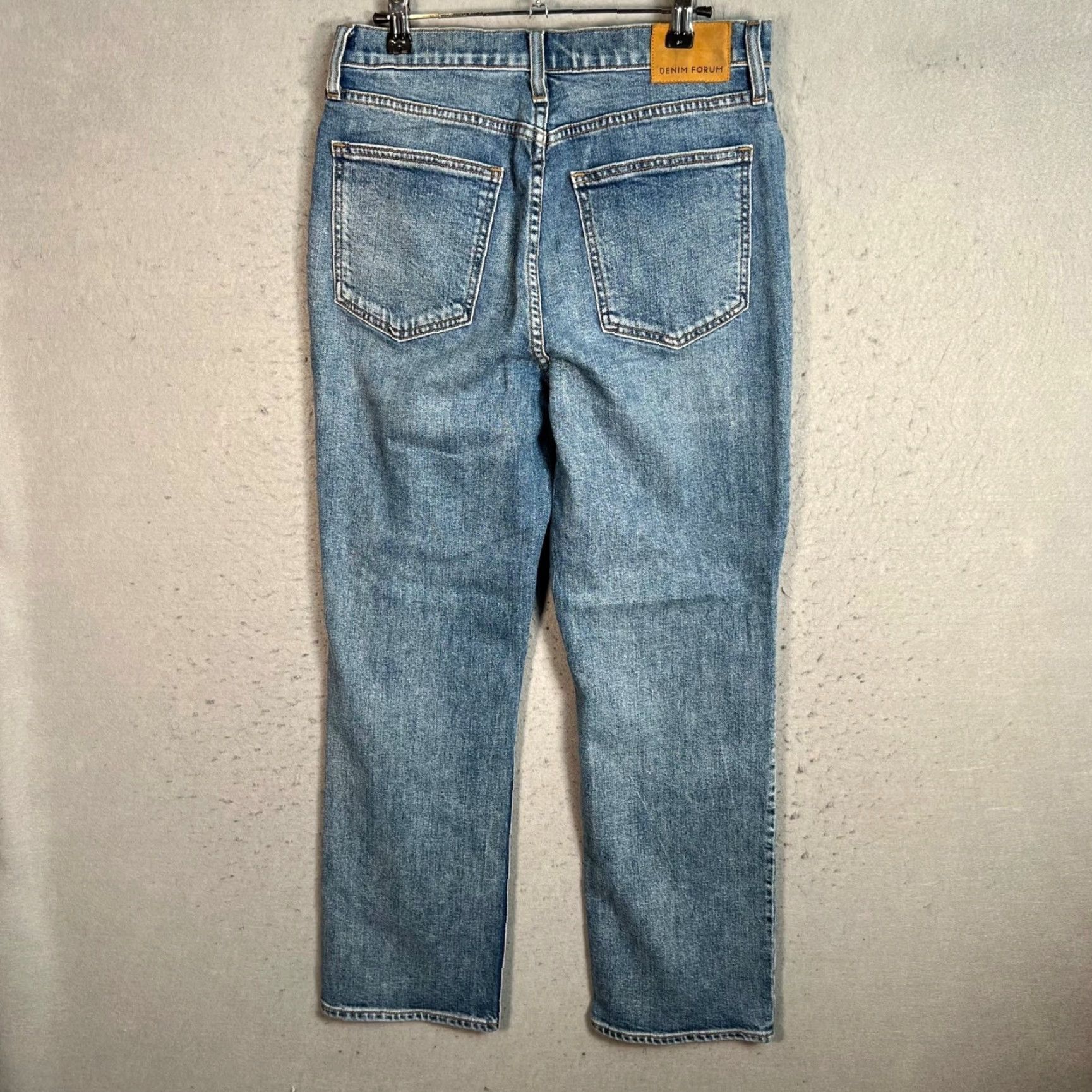 Vintage Denim Forum Womens Jeans 29 Arlo High Rise Straight Medium Wash 100% Cotton Size 29" - 2 Thumbnail