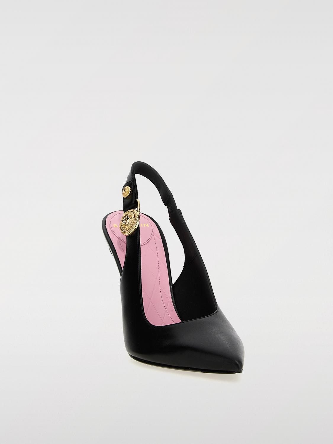 Balmain o1s1wg110925 Eva Slingback Pumps in Black Size US 8 / IT 38 - 2 Thumbnail