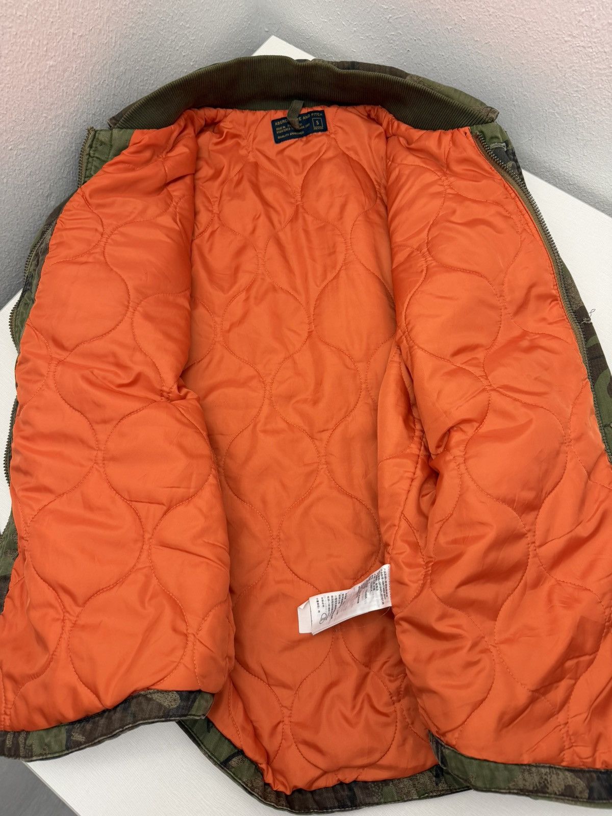 Abercrombie & Fitch Abercrombie & Fitch Camo Military Field Jacket Quilted Lined Size US S / EU 44-46 / 1 - 8 Thumbnail
