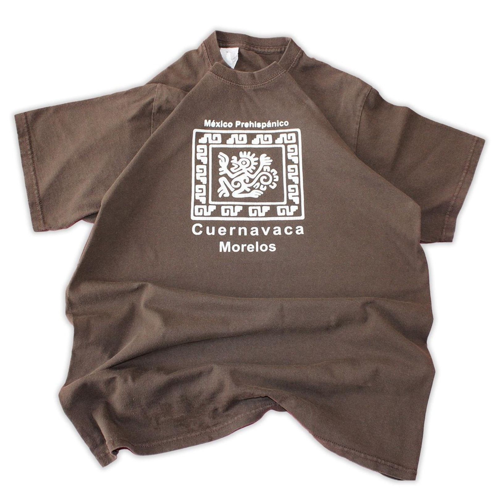 Vintage Vintage 2000's Brown Mexico Aztec Graphic Tee Size M / US 6-8 / IT 42-44 - 3 Thumbnail