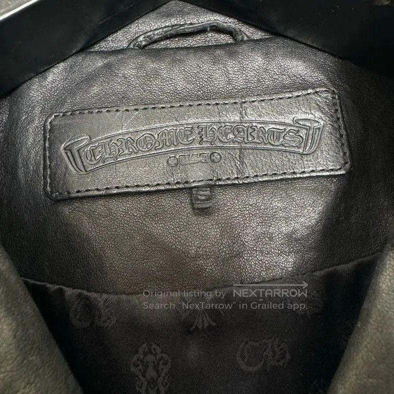 Chrome Hearts Chrome Hearts Black Leather Motorcycle Jacket. Size US S / EU 44-46 / 1 - 3 Thumbnail