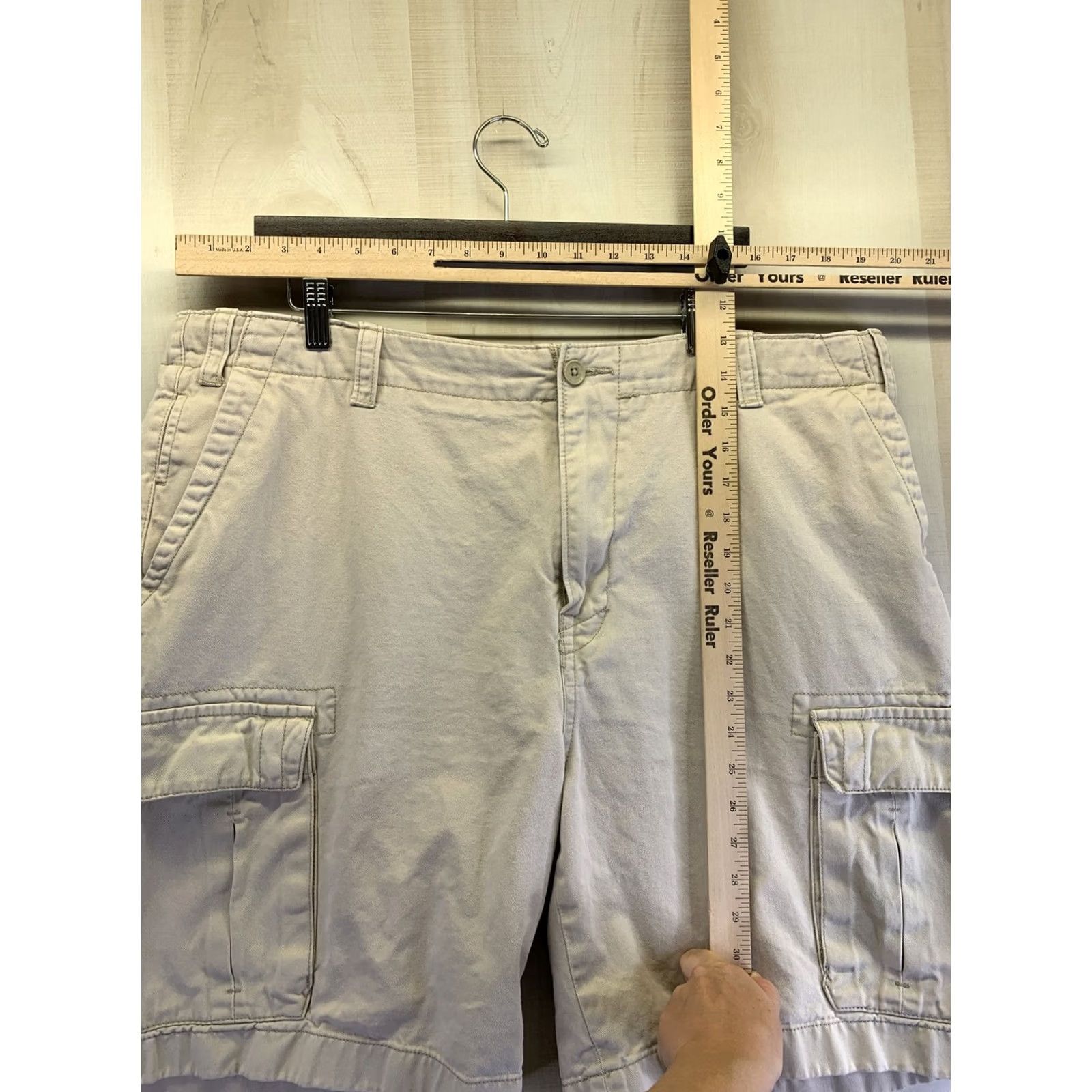 Nautica Nautica Mens Cargo Shorts Cotton Tan Brown 40-7415 Regular Size 40 Spring Summer Fall Cargo Mens Shorts Size US 40 / EU 56 - 2 Thumbnail