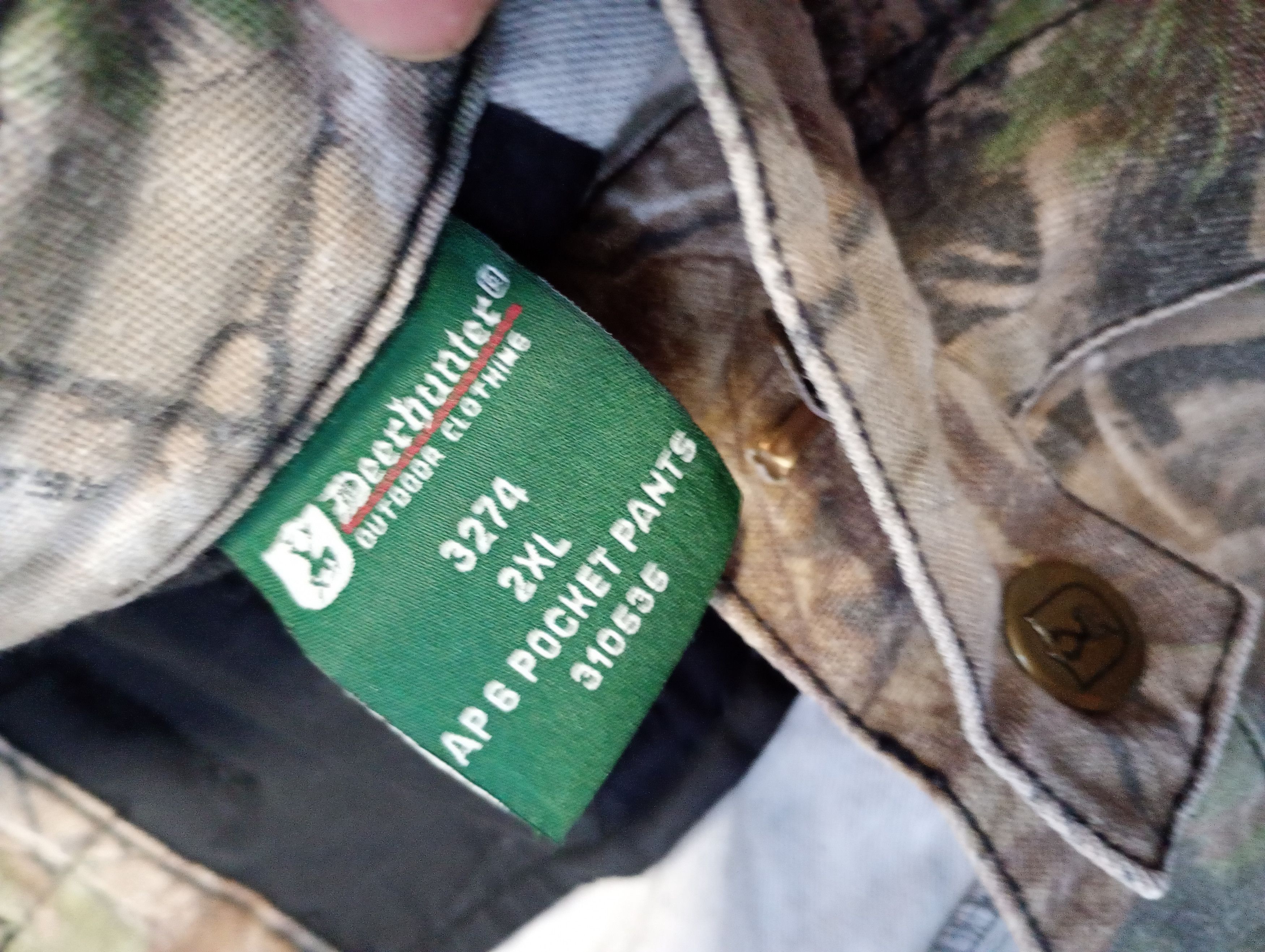 Hunter Vintage Real Tree Deerhunter Woodland Camo Cargo Pants Size US 40 / EU 56 - 8 Thumbnail