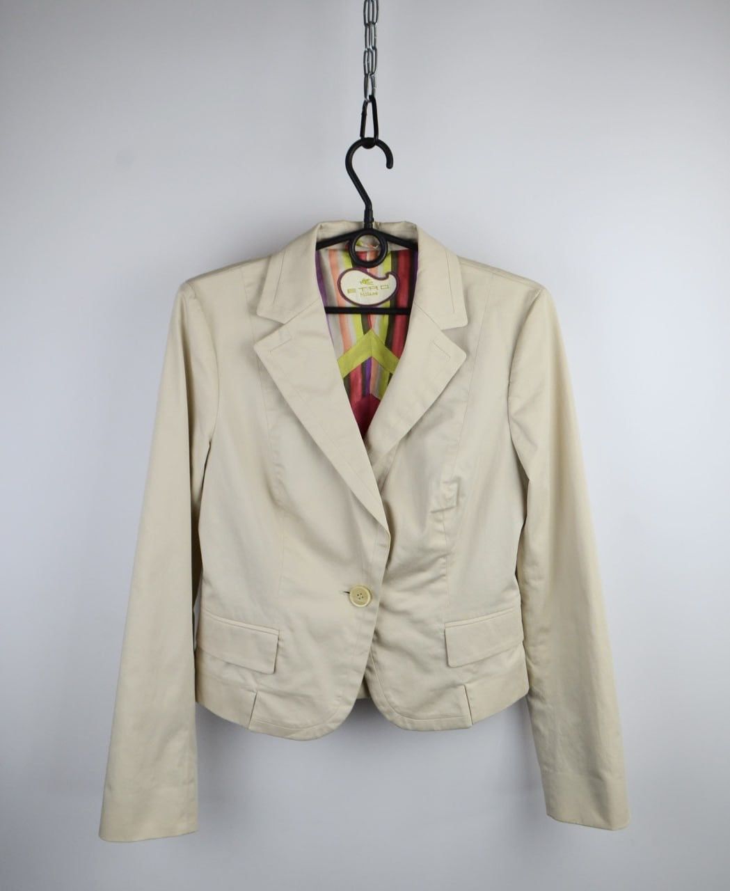 Etro × Vintage Etro milano women blazer One button Size 46 Size L / US 10 / IT 46 - 1 Thumbnail